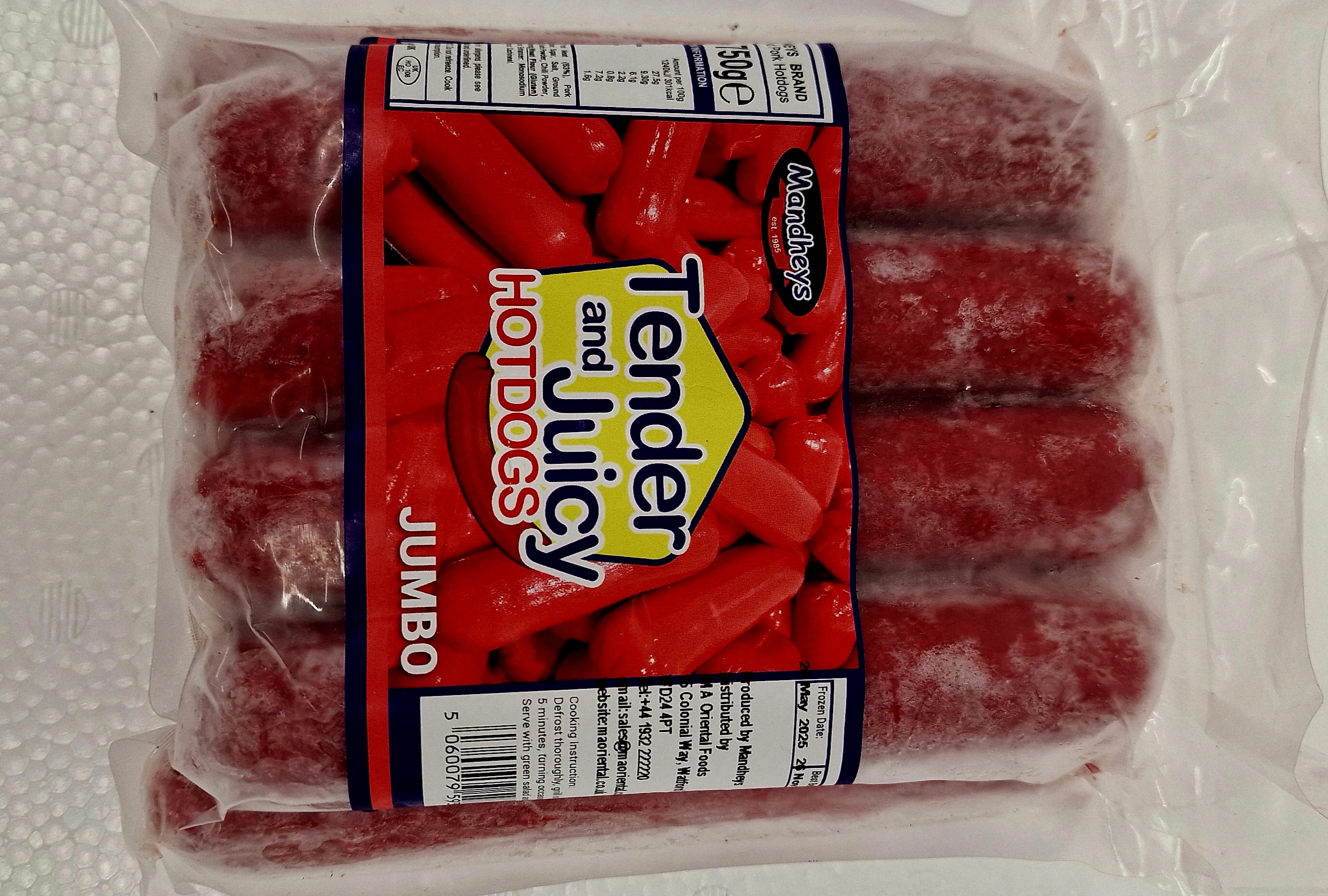 Tender & Juicy Hotdogs 750g
