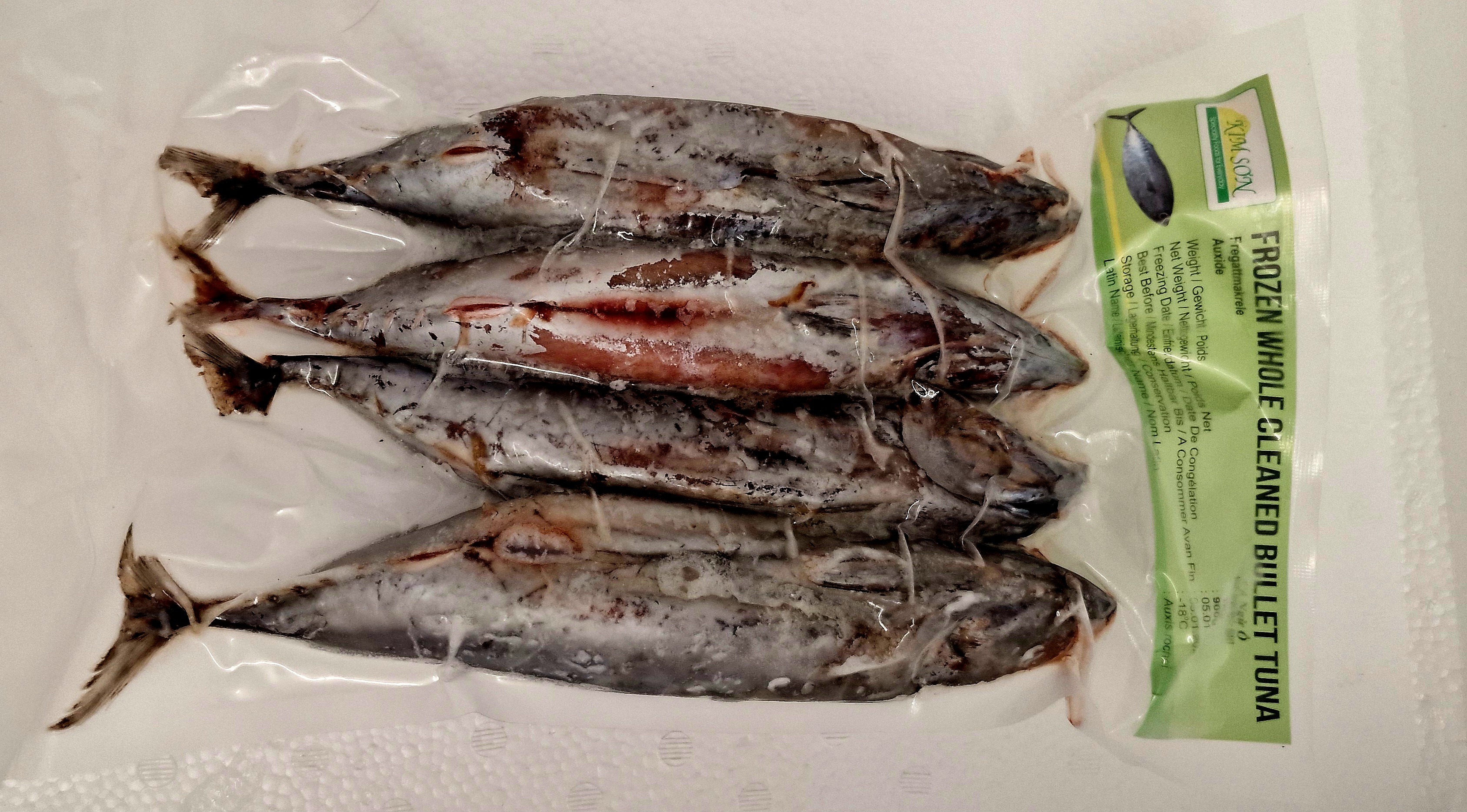 Whole Cleaned Bullet Tuna 900g