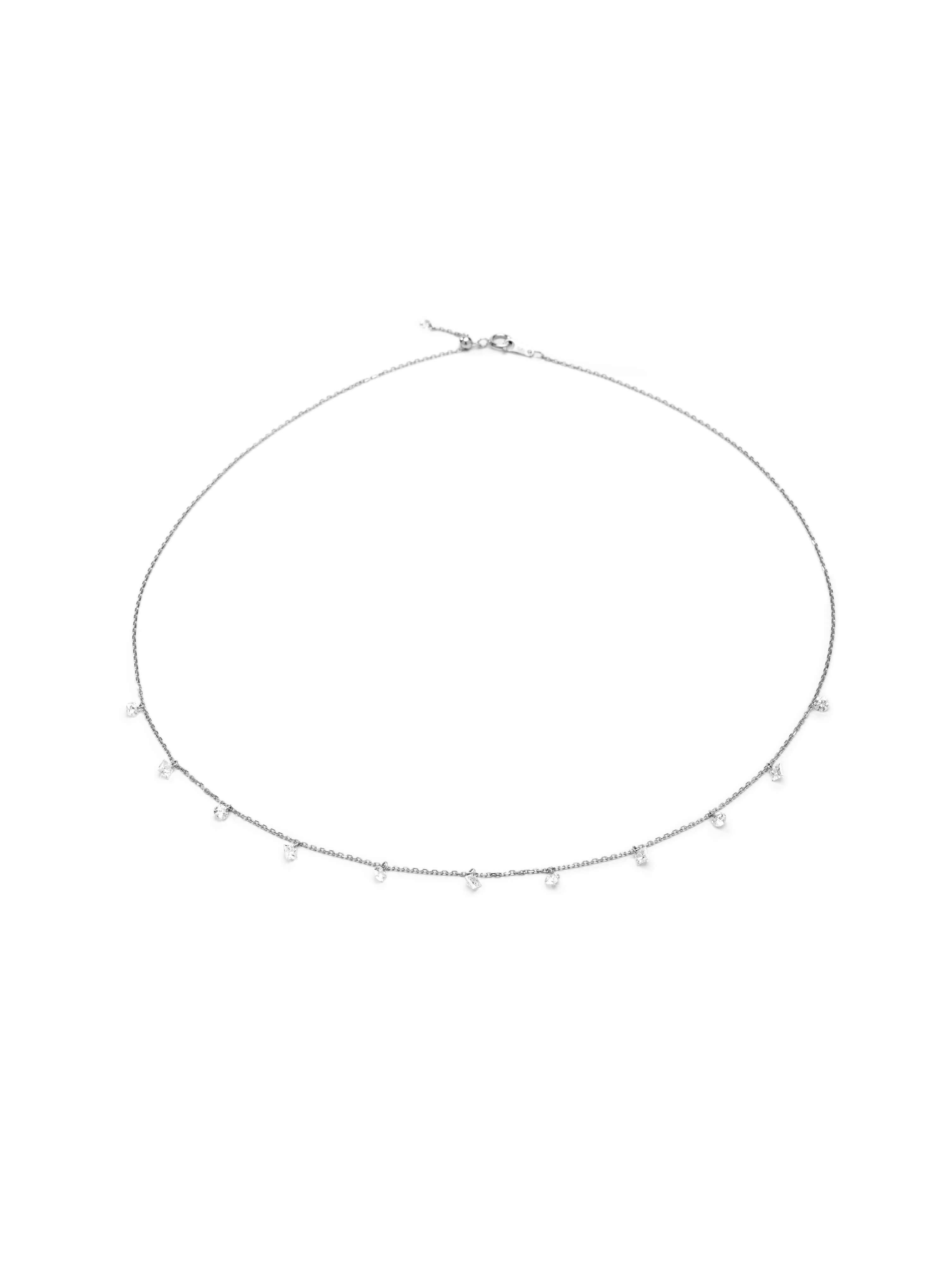 Elysia Diamond Station Necklace