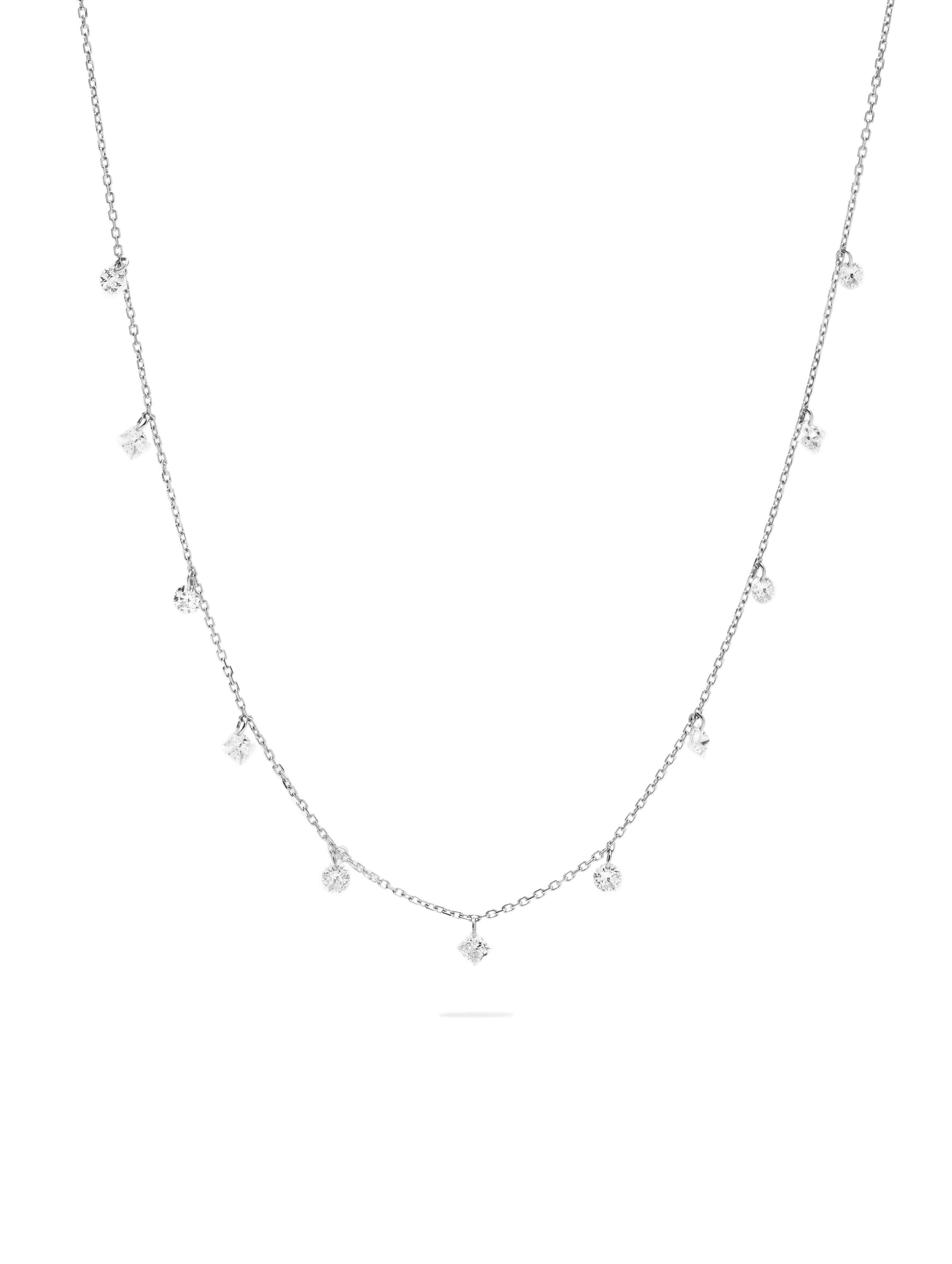 Elysia Diamond Station Necklace