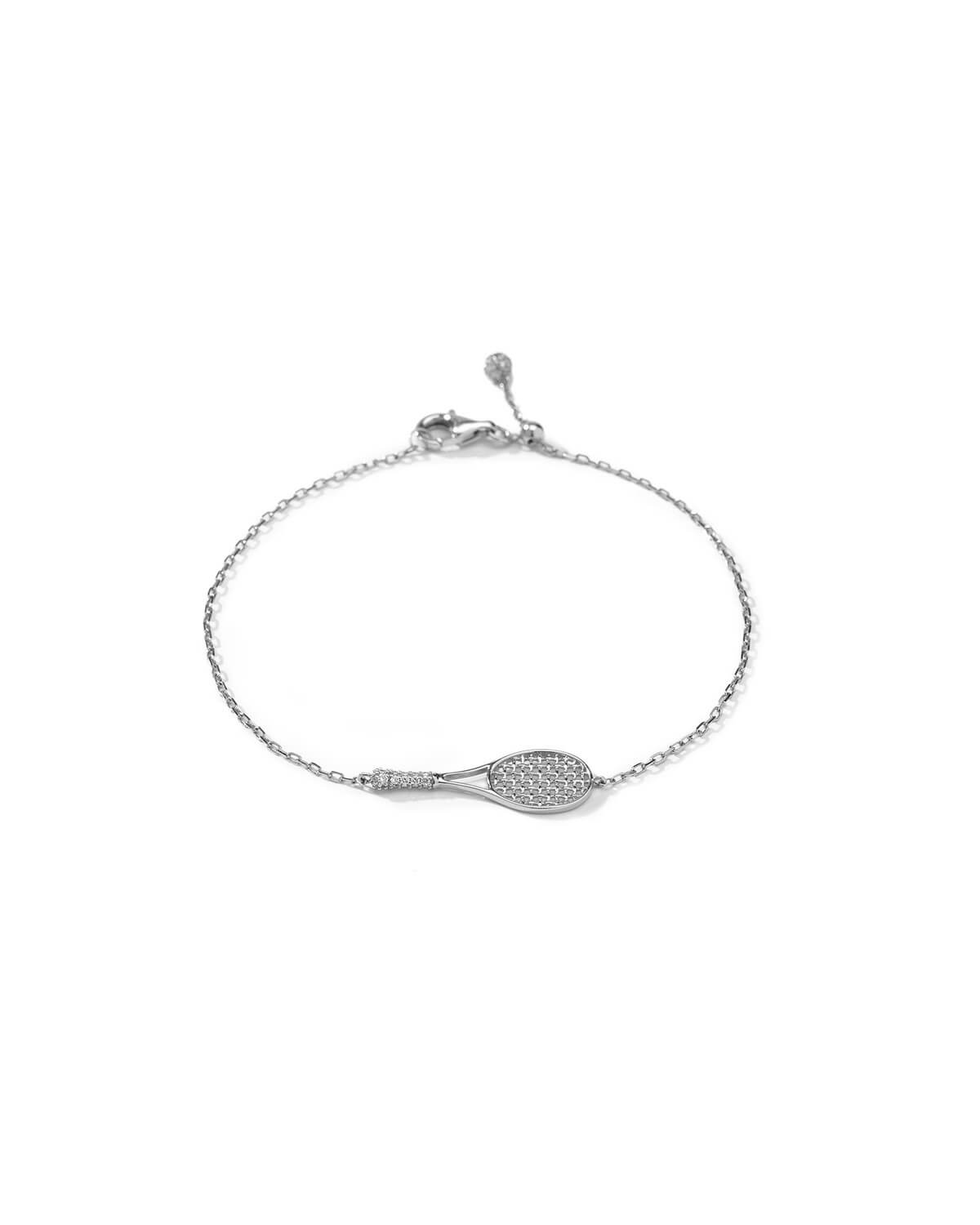 Solea Diamond Tennis Racket Bracelet