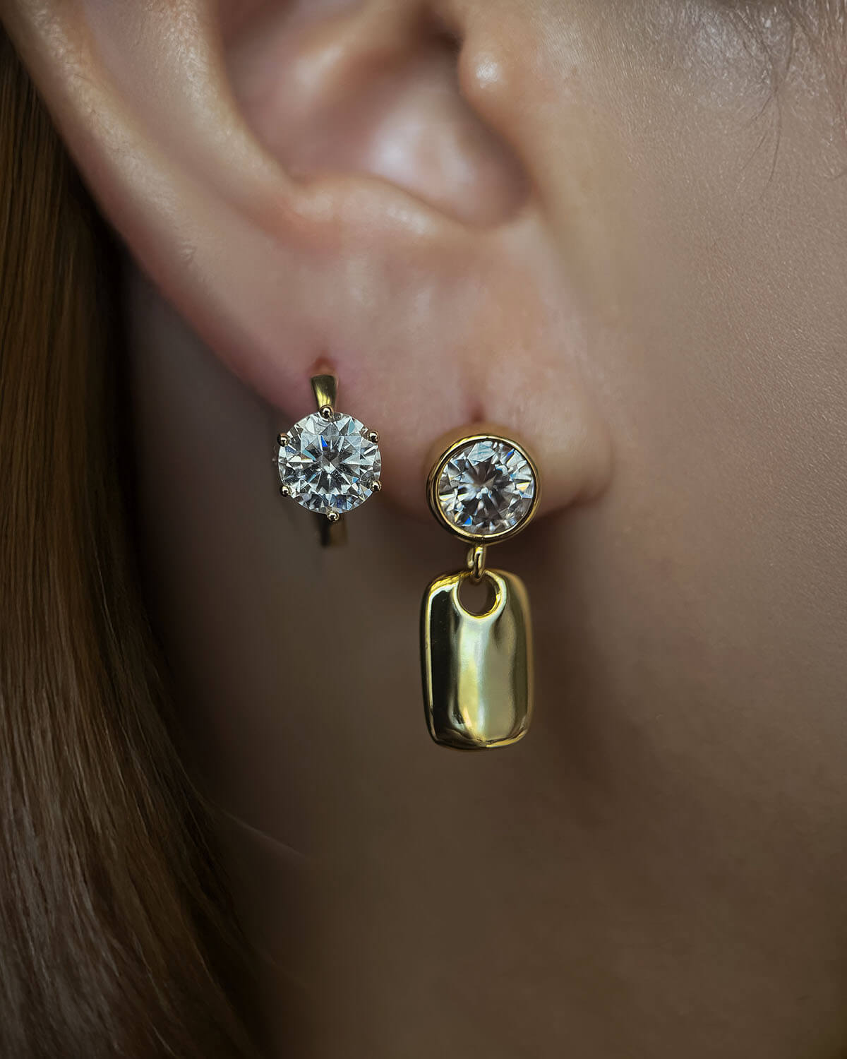 1 Carat Diamond Earrings – Classic Hoop Earrings-Opreshyne
