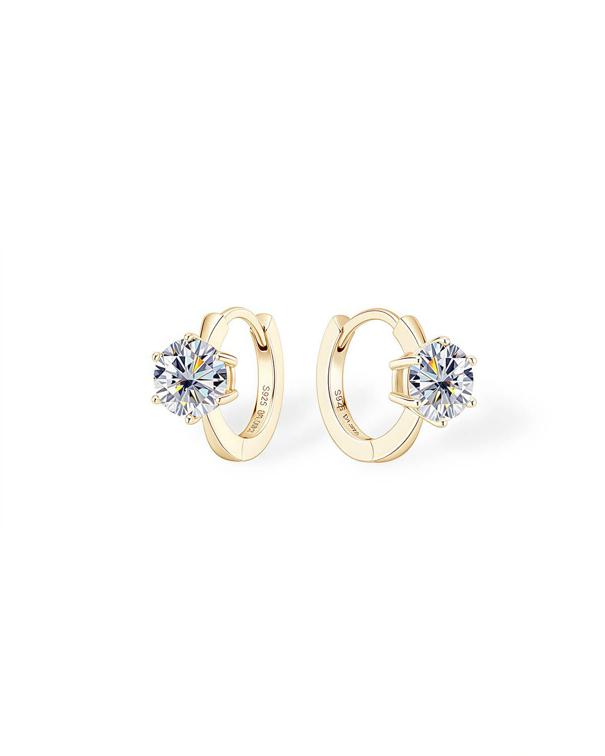 1 Carat Diamond Earrings – Classic Hoop Earrings-Opreshyne
