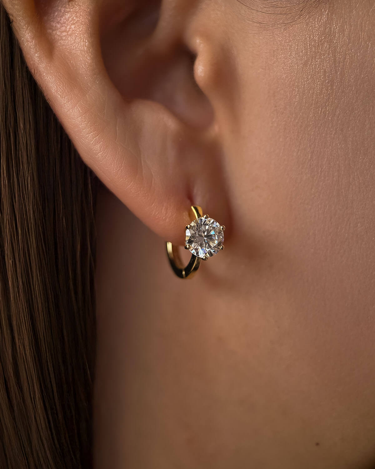 1 Carat Diamond Earrings – Classic Hoop Earrings-Opreshyne