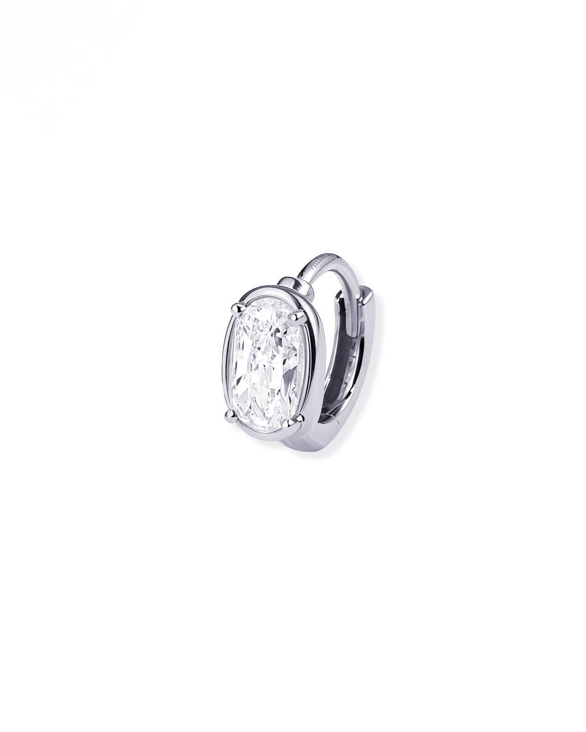 Dual Gleam – Pear & Radiant Diamond Huggie Earrings