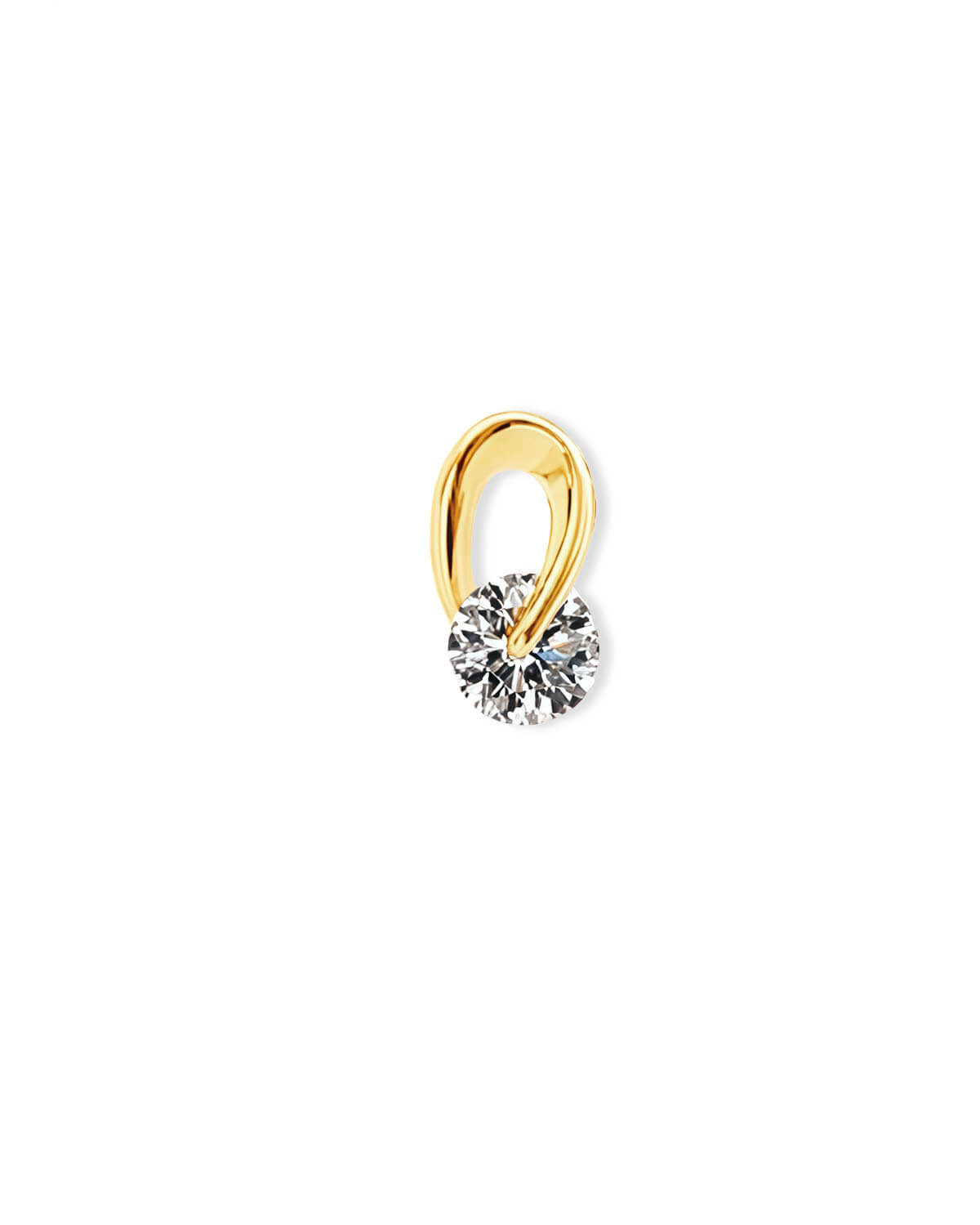Fortune Orbit – Rotating Diamond Stud Earrings