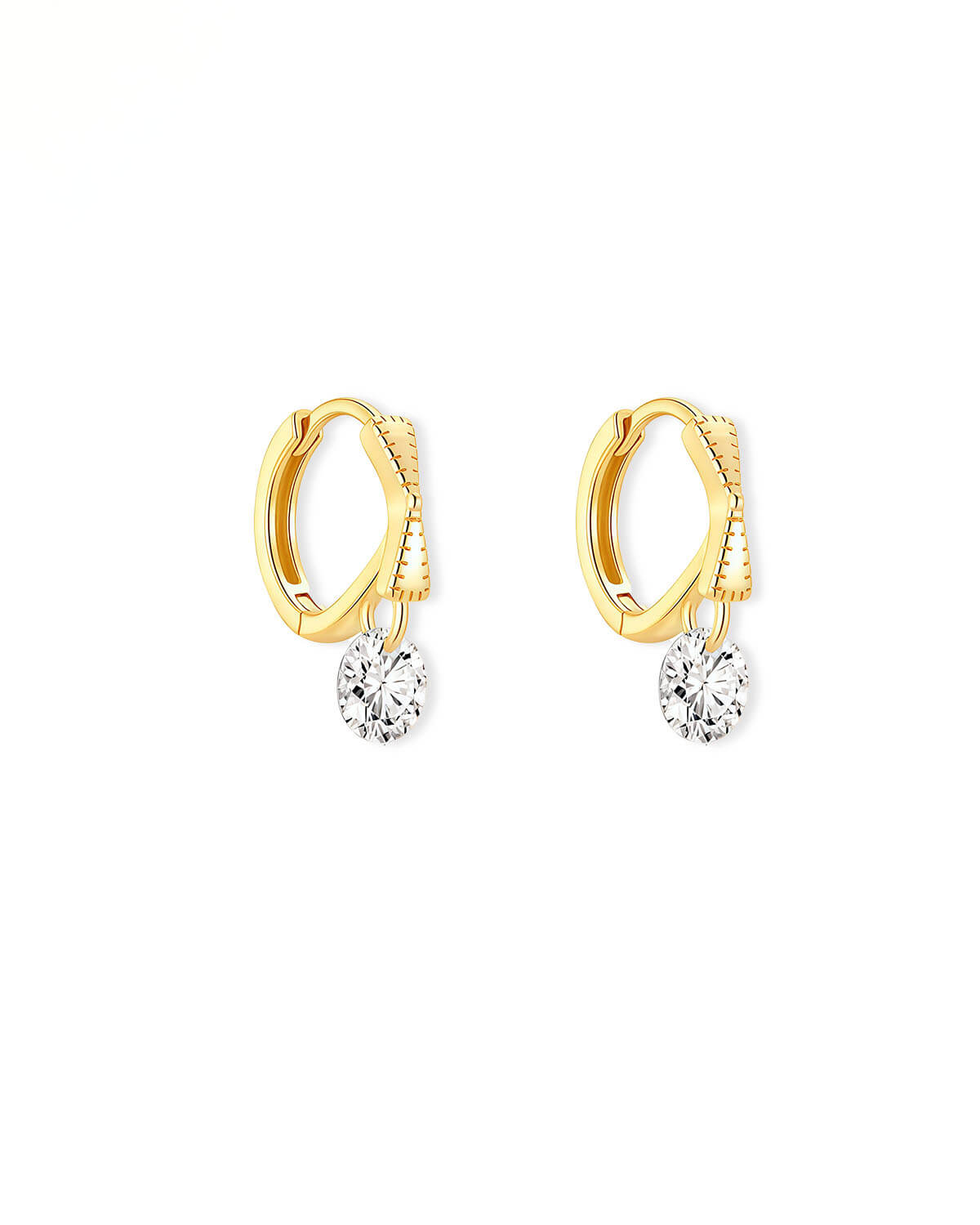 Velia Bow – Bow Diamond Hoop Earrings