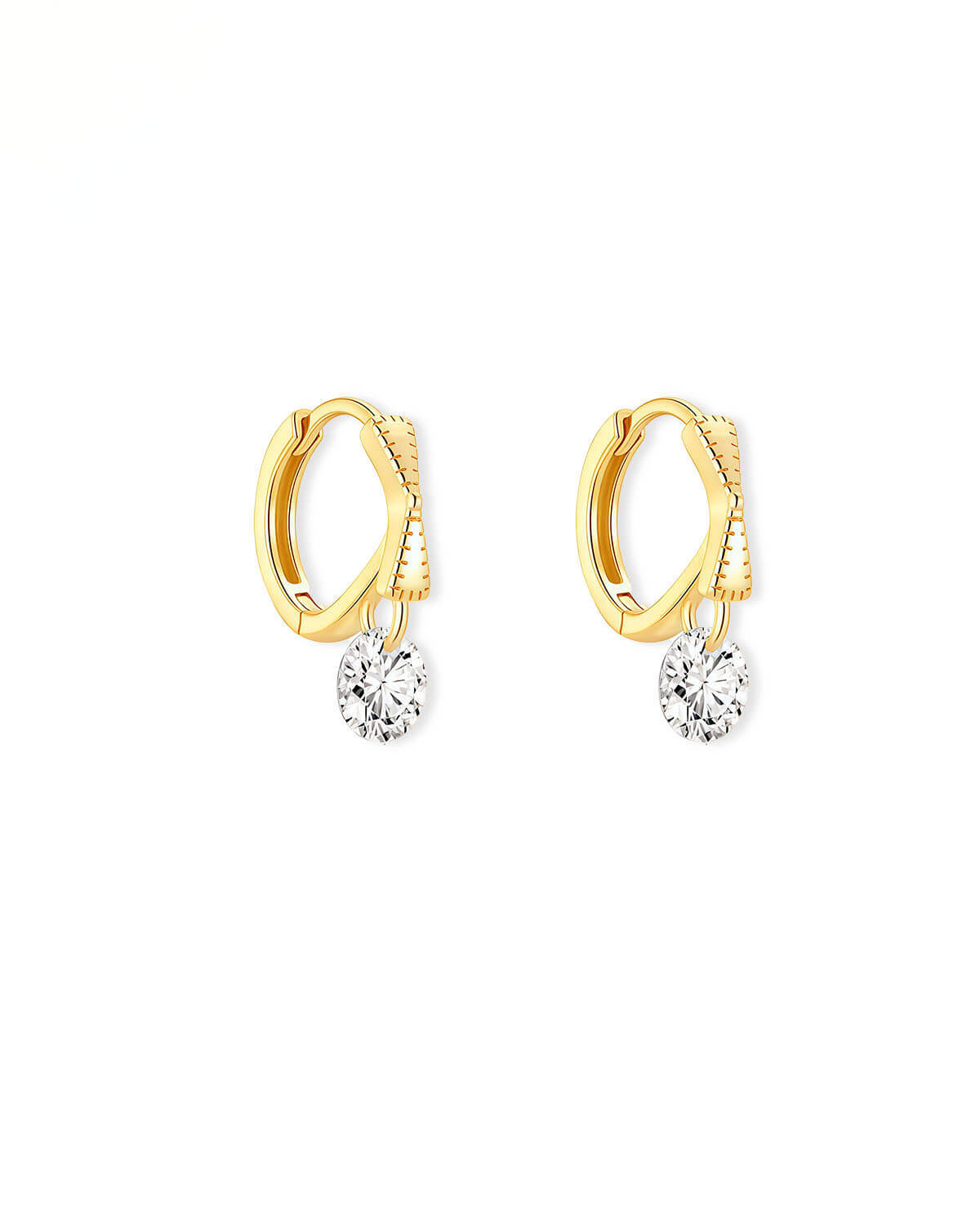 Velia Bow – Bow Diamond Hoop Earrings