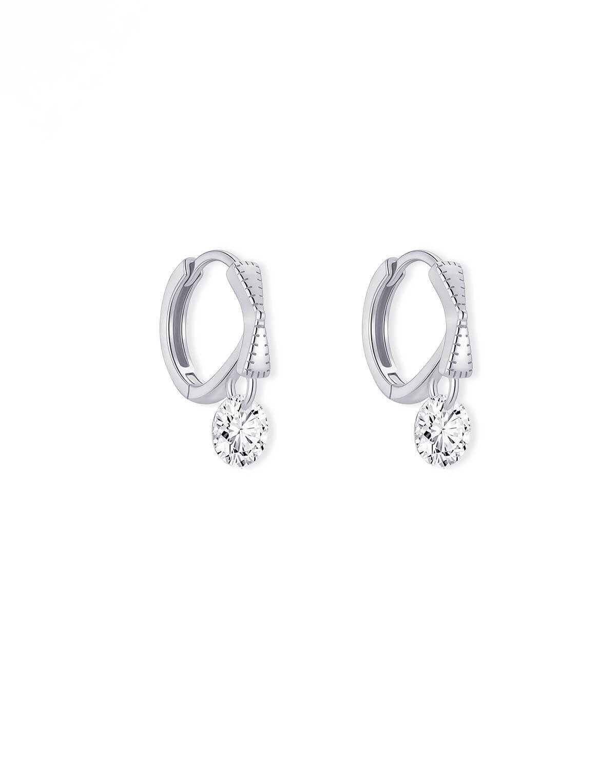 Velia Bow – Bow Diamond Hoop Earrings