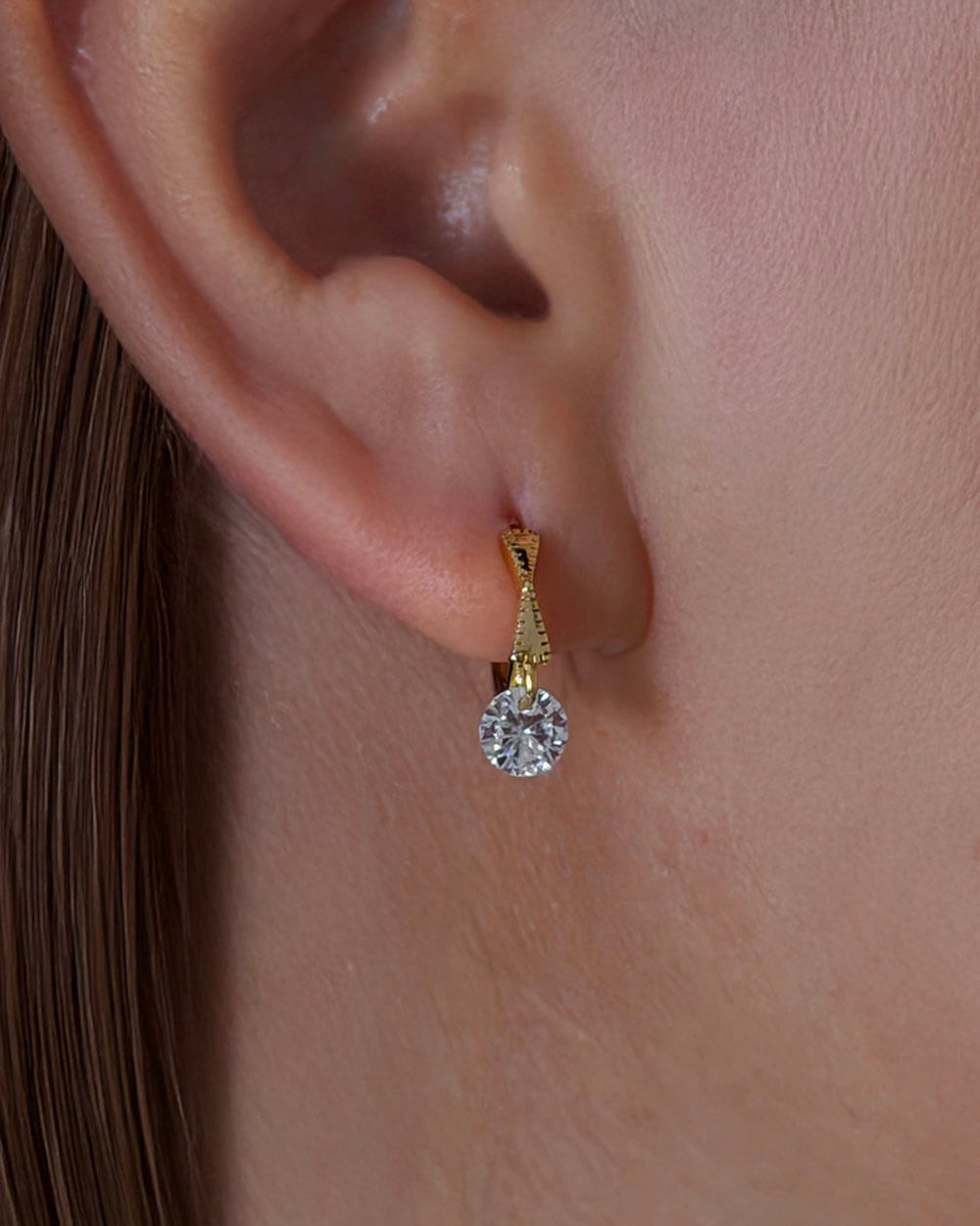 Velia Bow – Bow Diamond Hoop Earrings