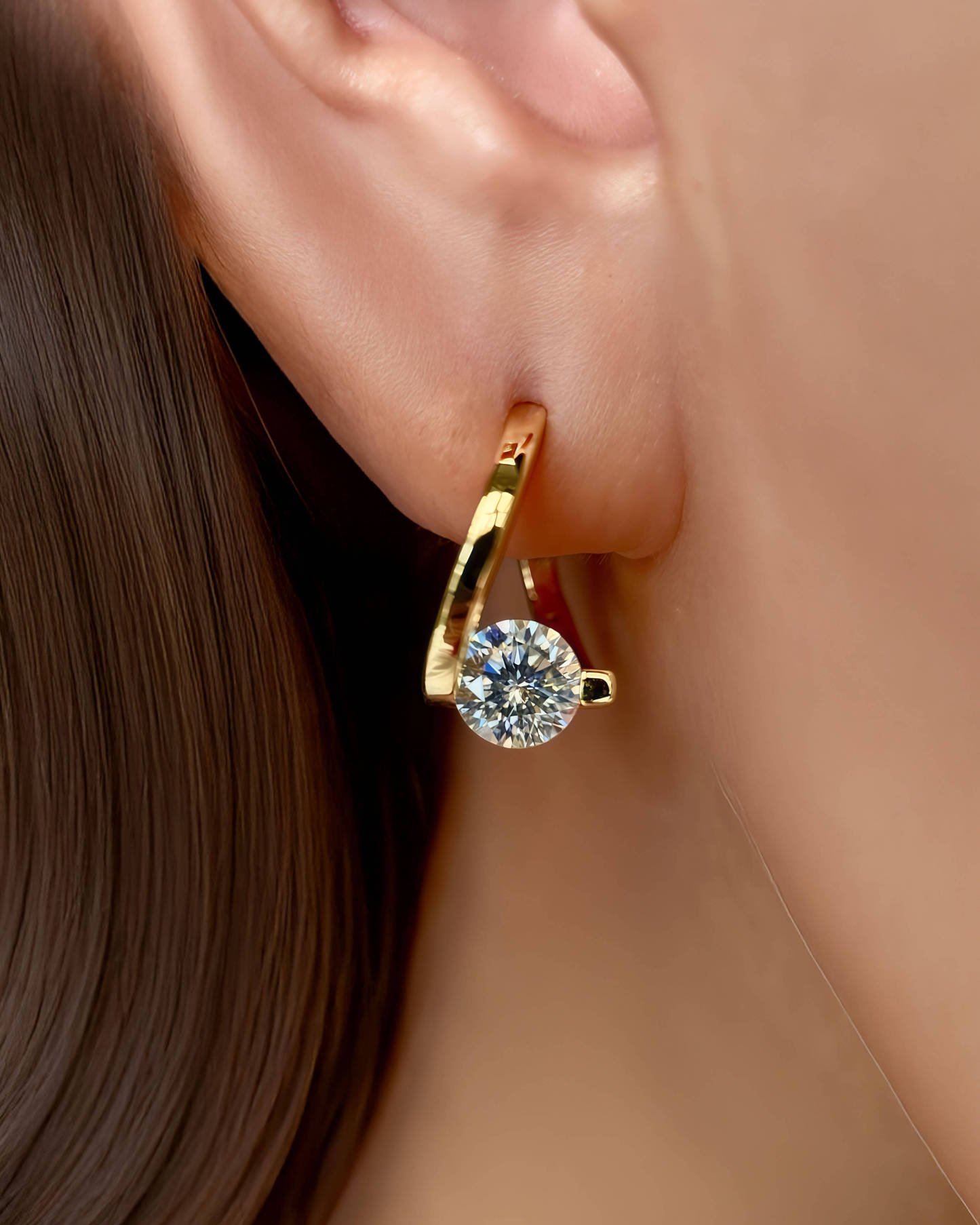 Twist Aura - Spiral Hoop Earrings