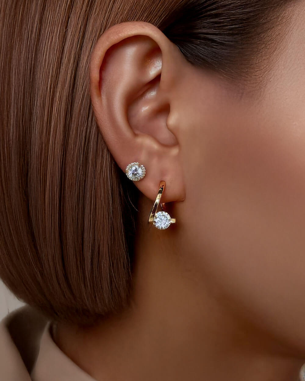 Twist Aura - Spiral Hoop Earrings