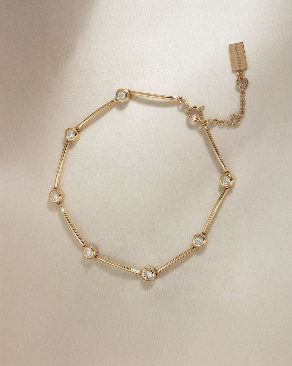 Sol Link – Bezel Diamond Bracelet
