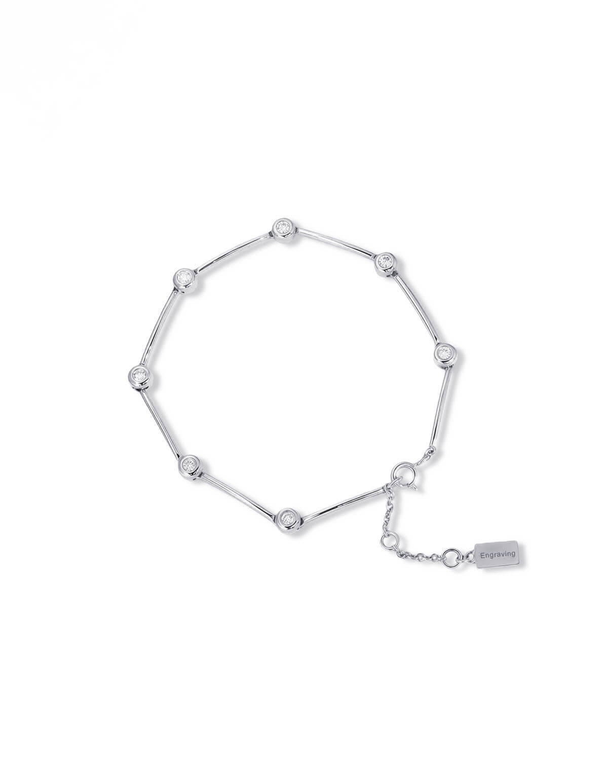 Sol Link – Bezel Diamond Bracelet