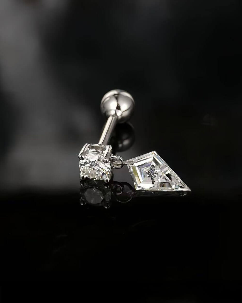 Astra Drift – Shield Drop Earrings