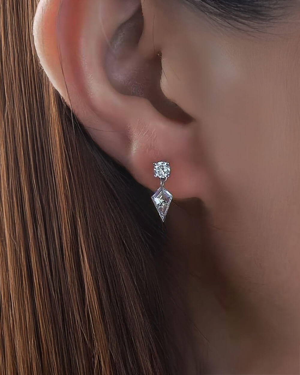 Astra Drift – Shield Drop Earrings