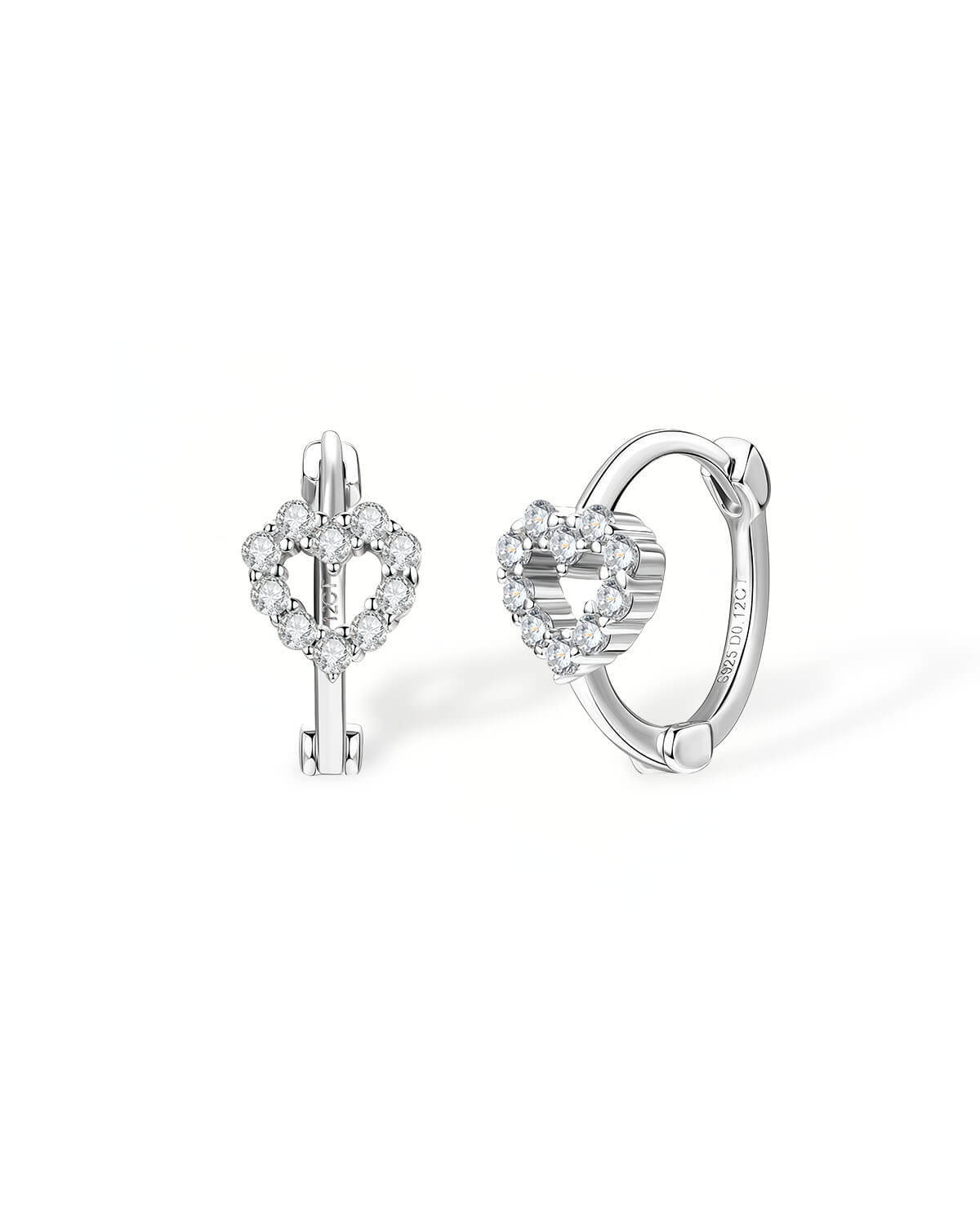 Amour Loop – Hoop Heart Earrings