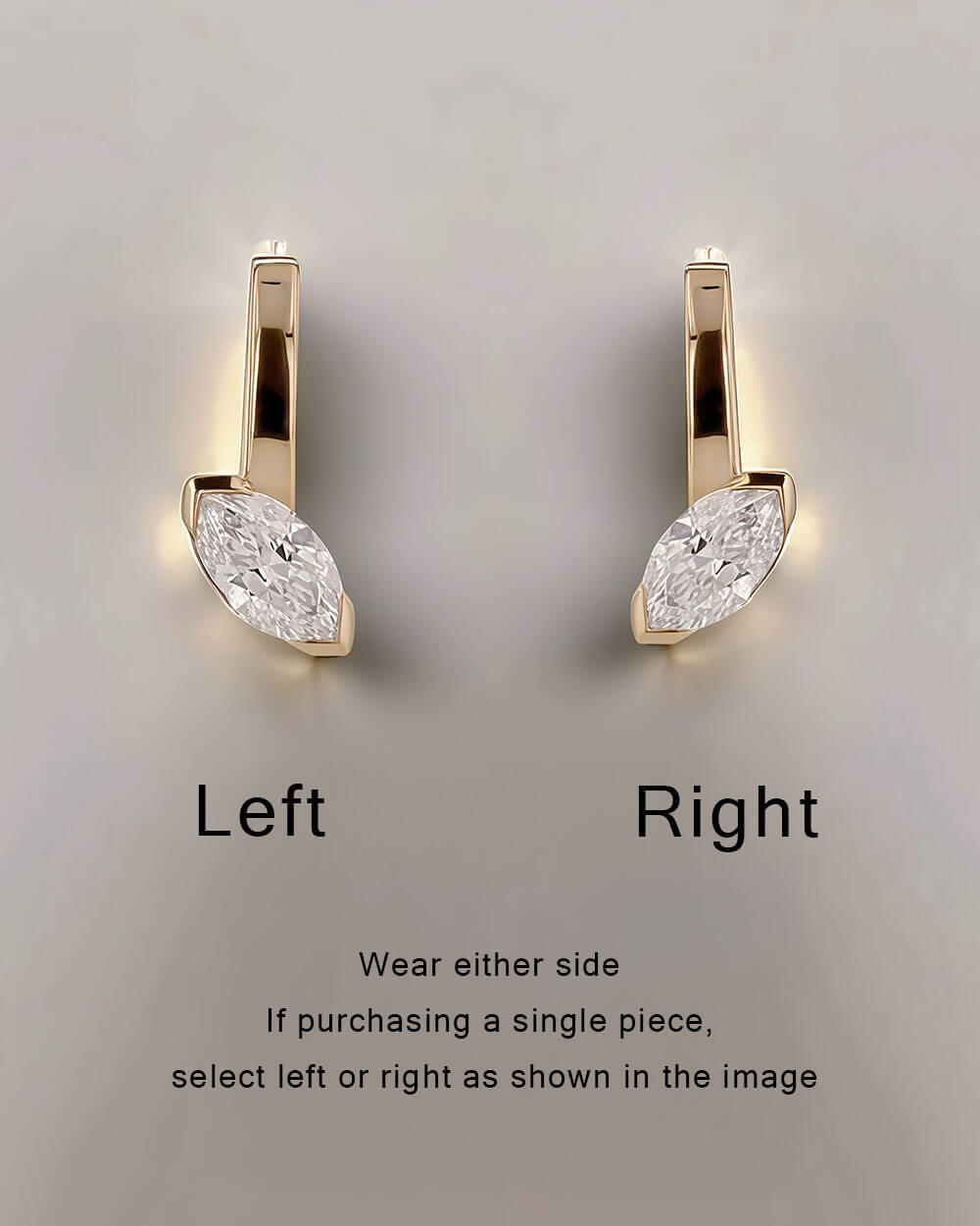 Oria Tilt – Marquise Diamond Hoop Earrings