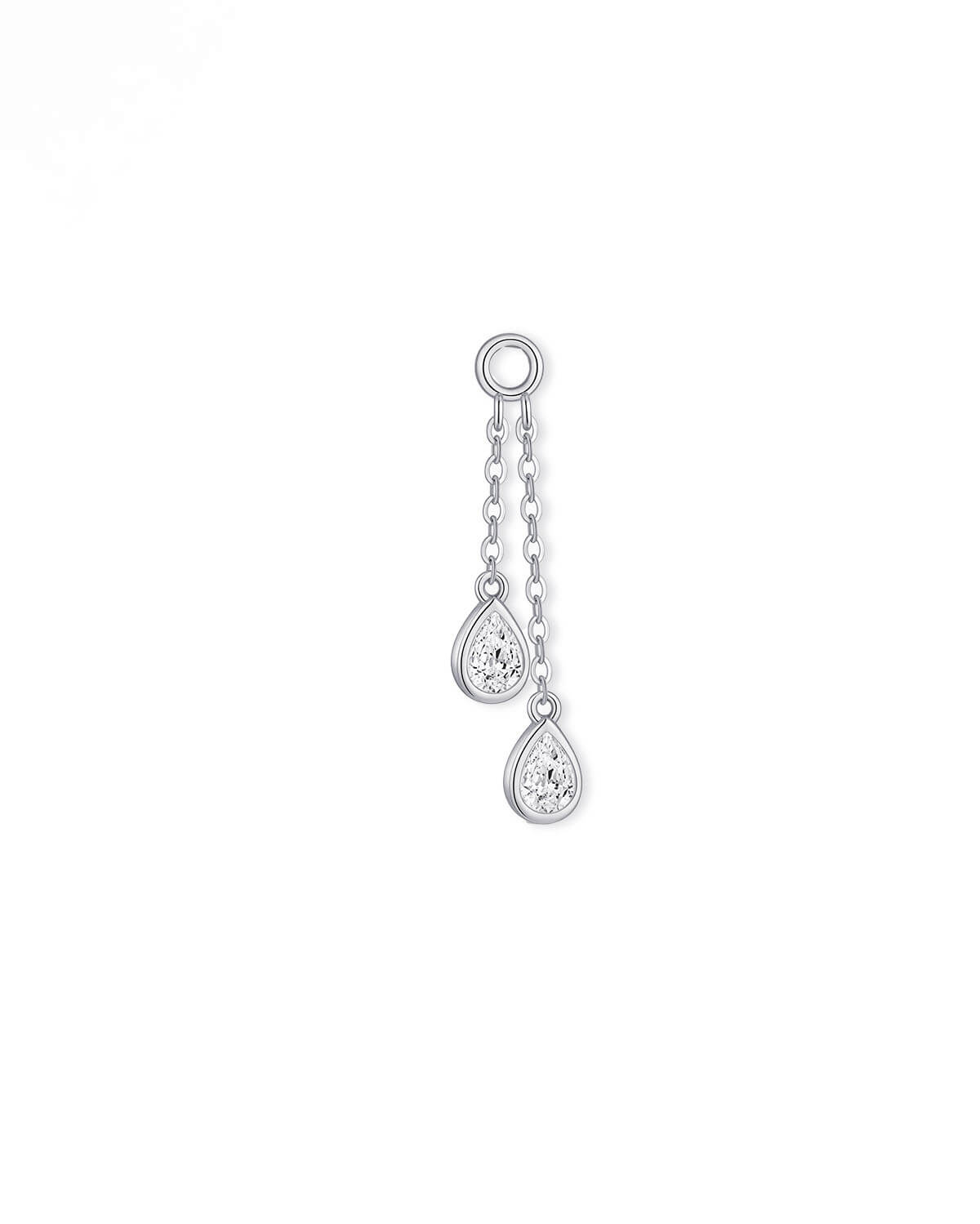 Aurelle Swing– Pear Diamond Earrings Charm