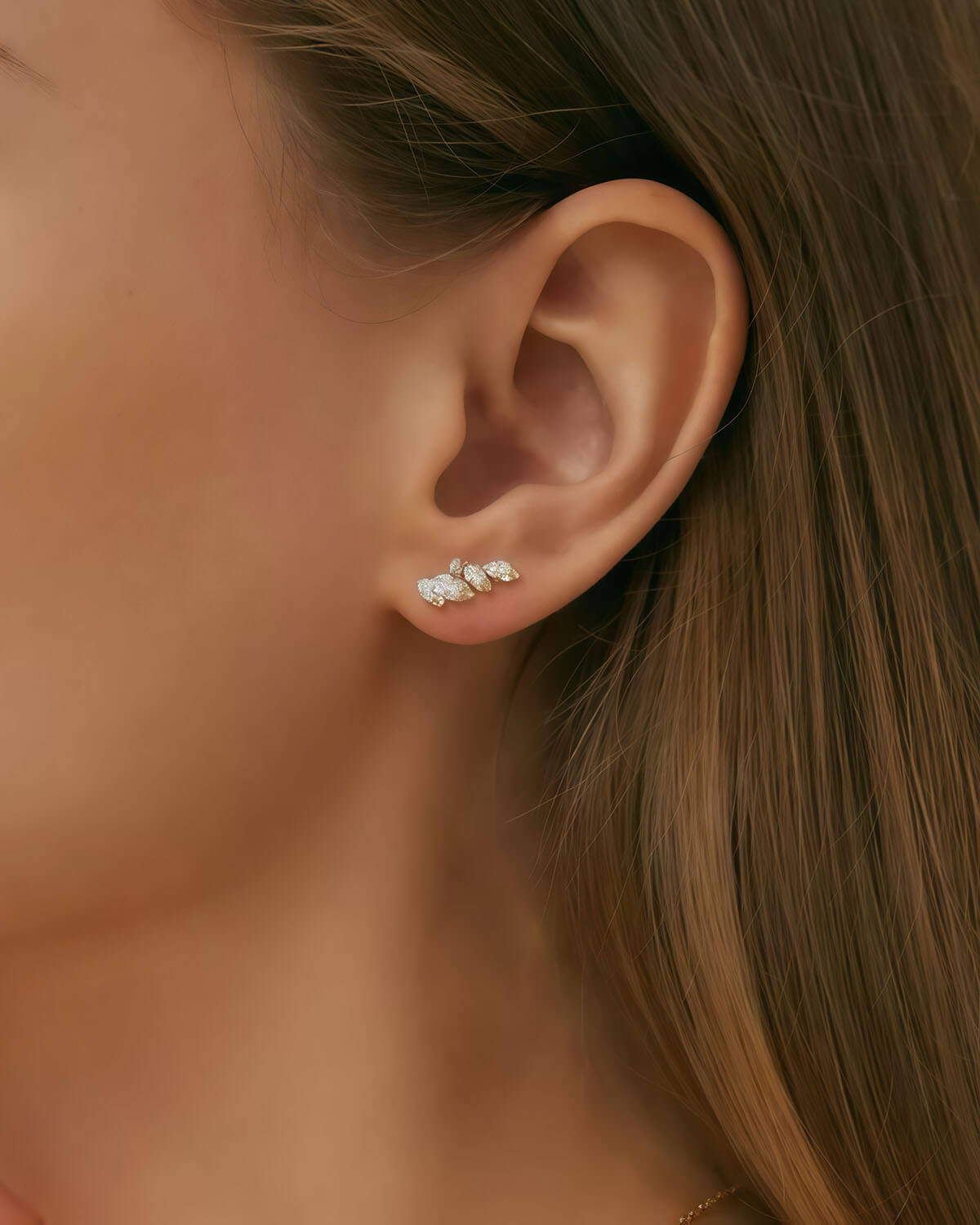 Angel Whisper – Small Diamond Earrings