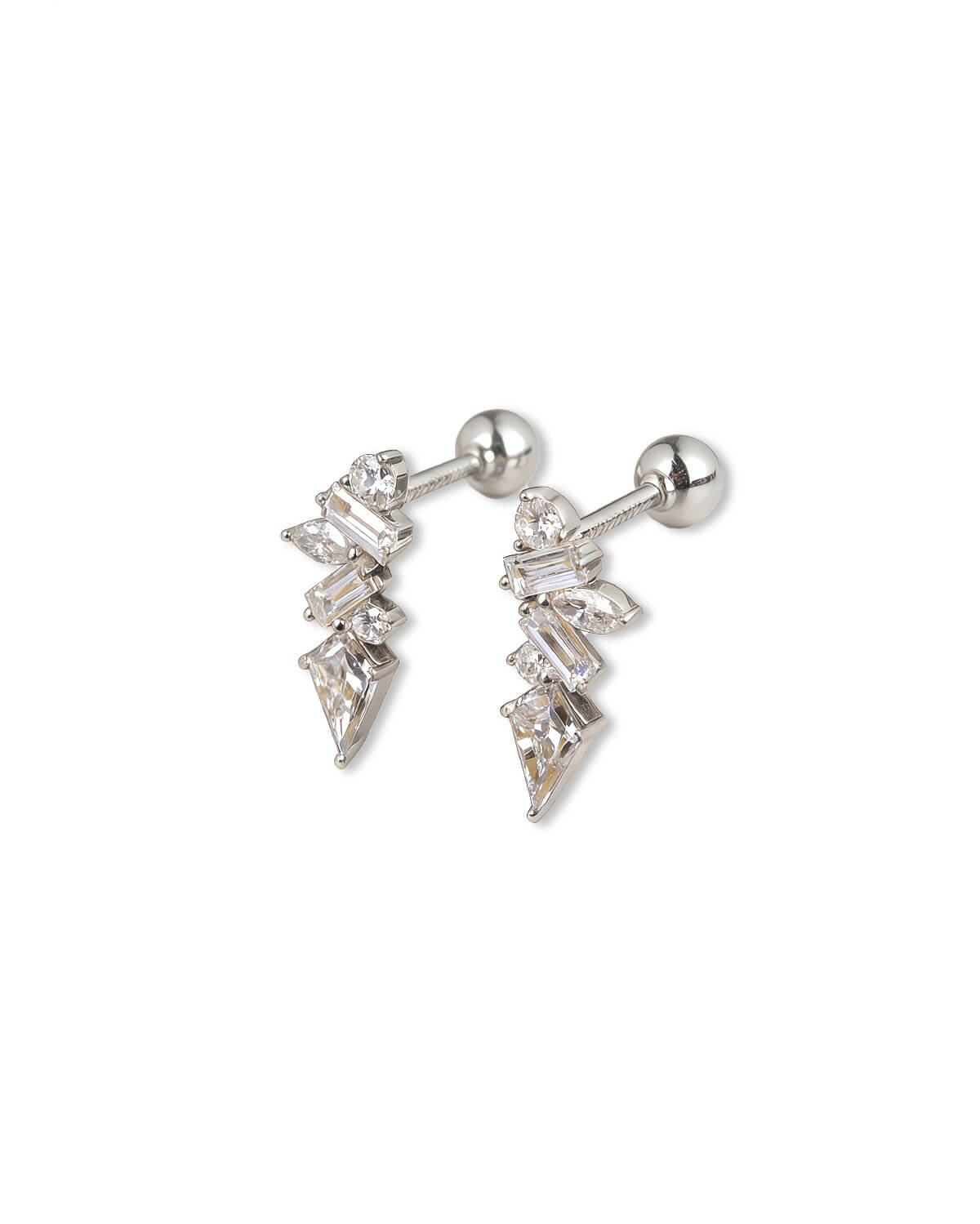 Lumi Cluster – Multi-Cut Stud Diamond Earrings