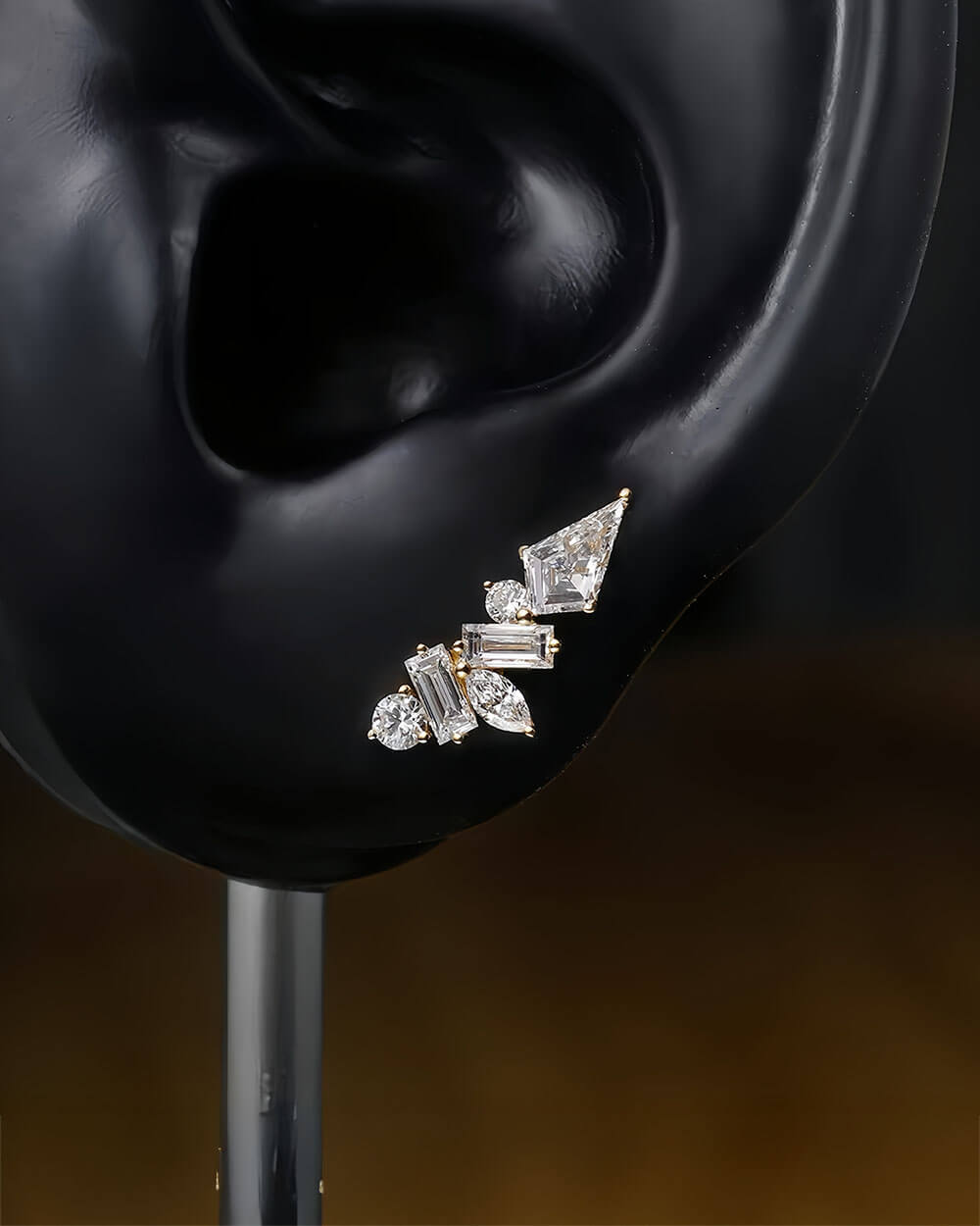 Lumi Cluster – Multi-Cut Stud Diamond Earrings