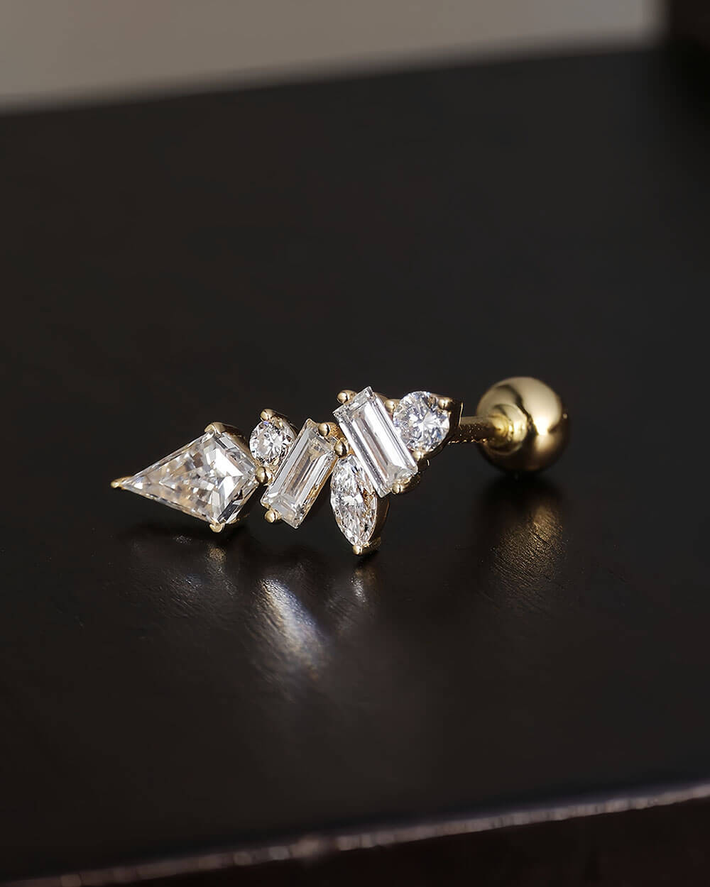 Lumi Cluster – Multi-Cut Stud Diamond Earrings