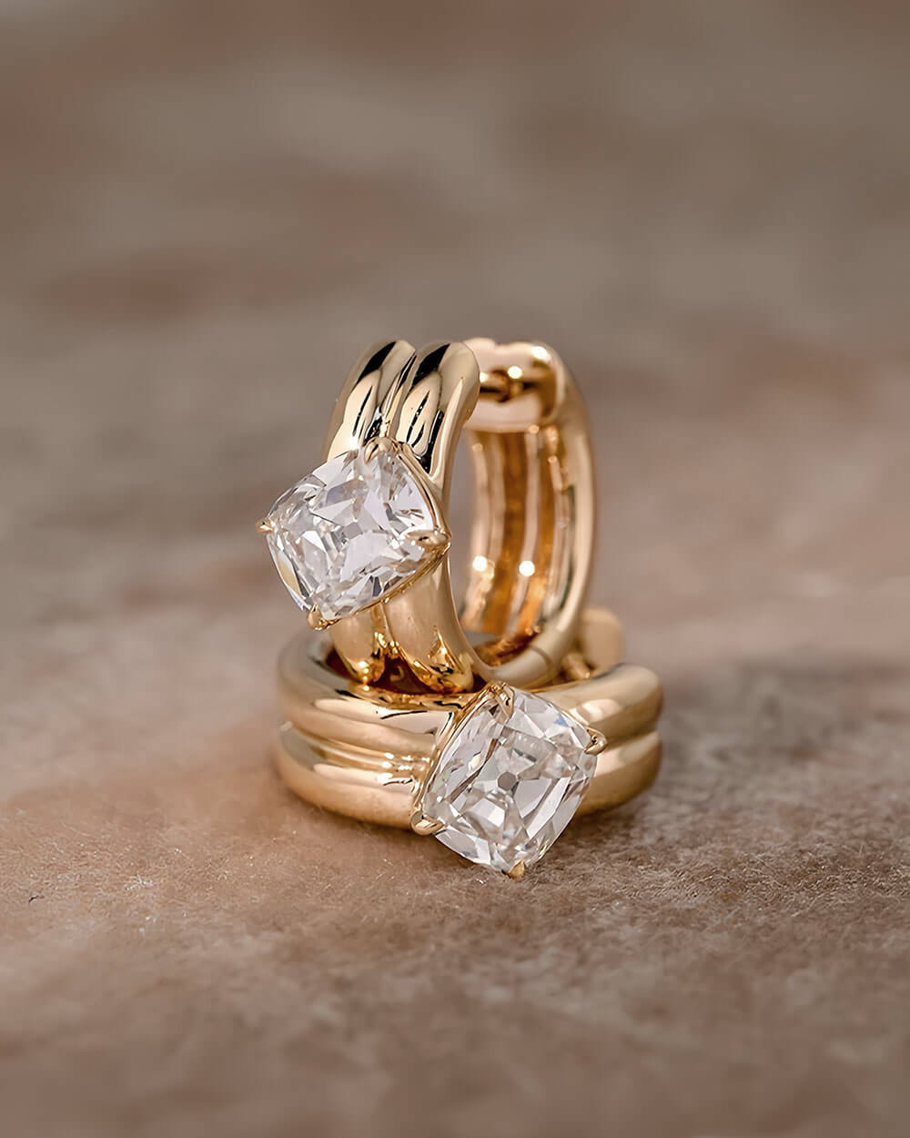 Celine Duo – Oval Double Hoop Earrings