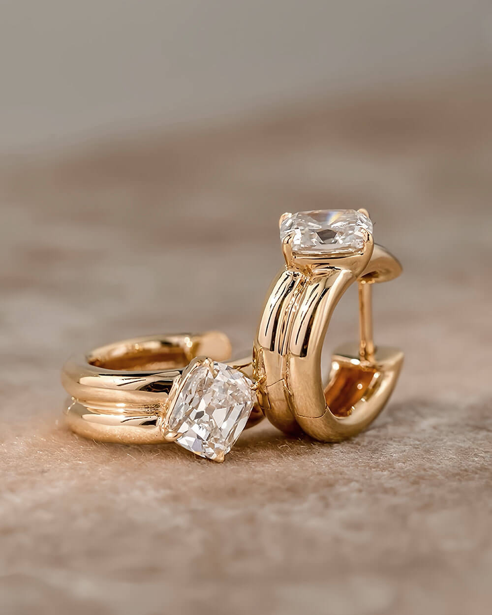 Celine Duo – Oval Double Hoop Earrings