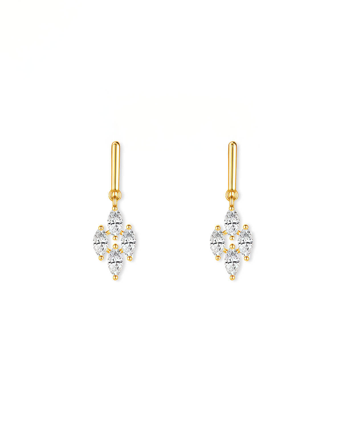 Aurelia Drop – Marquise Diamond Dangle Earrings