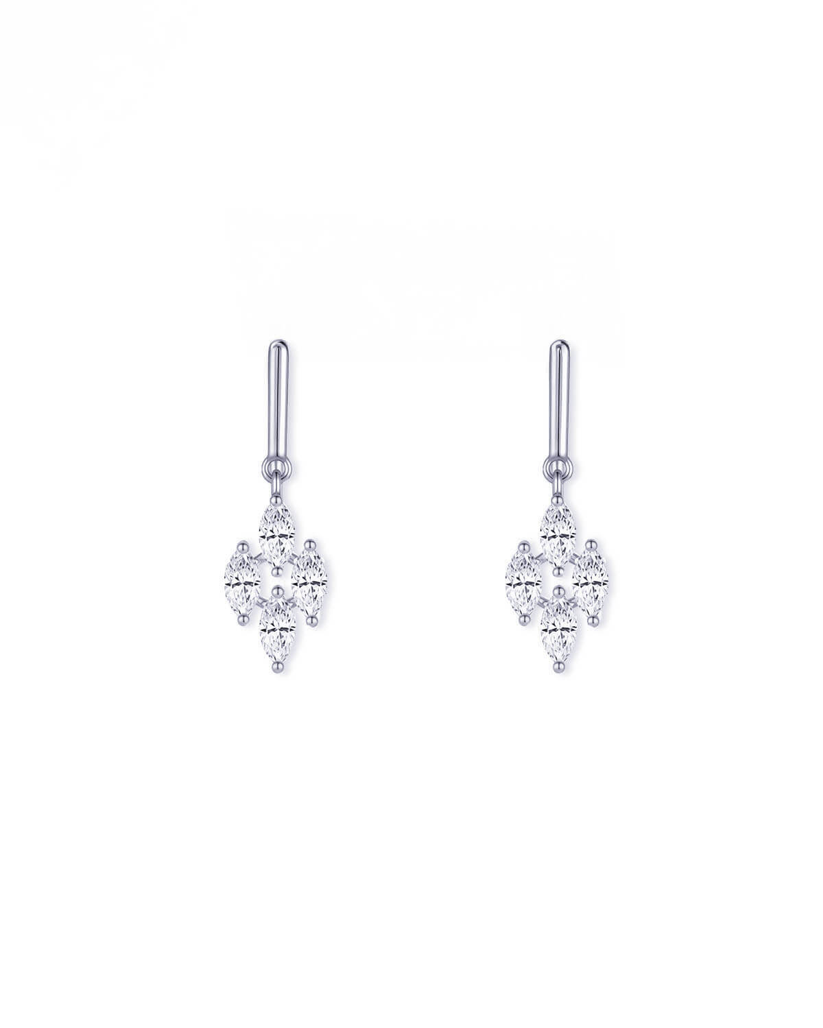 Aurelia Drop – Marquise Diamond Dangle Earrings