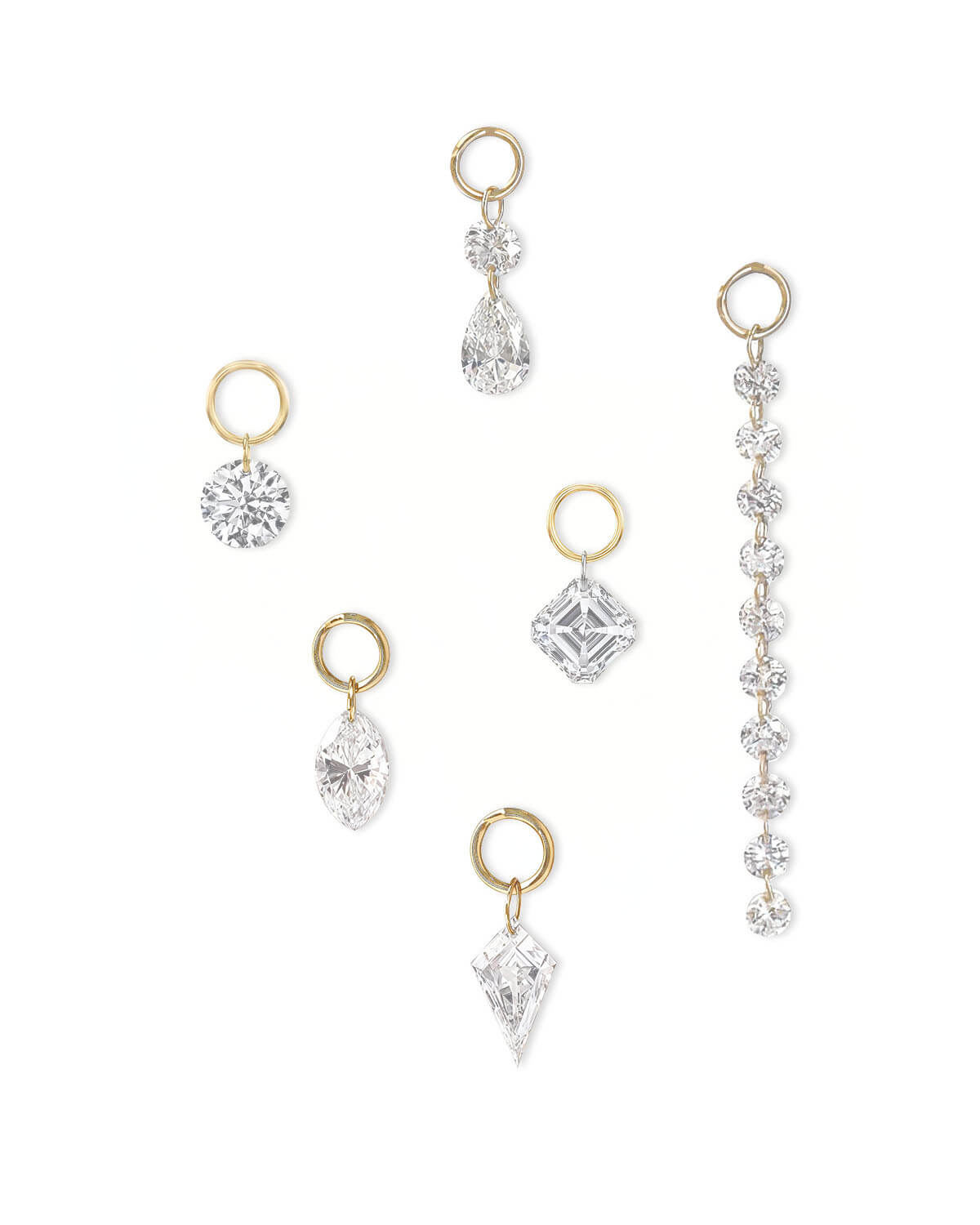 Aurora Mix – Interchangeable Diamond Earrings Drops
