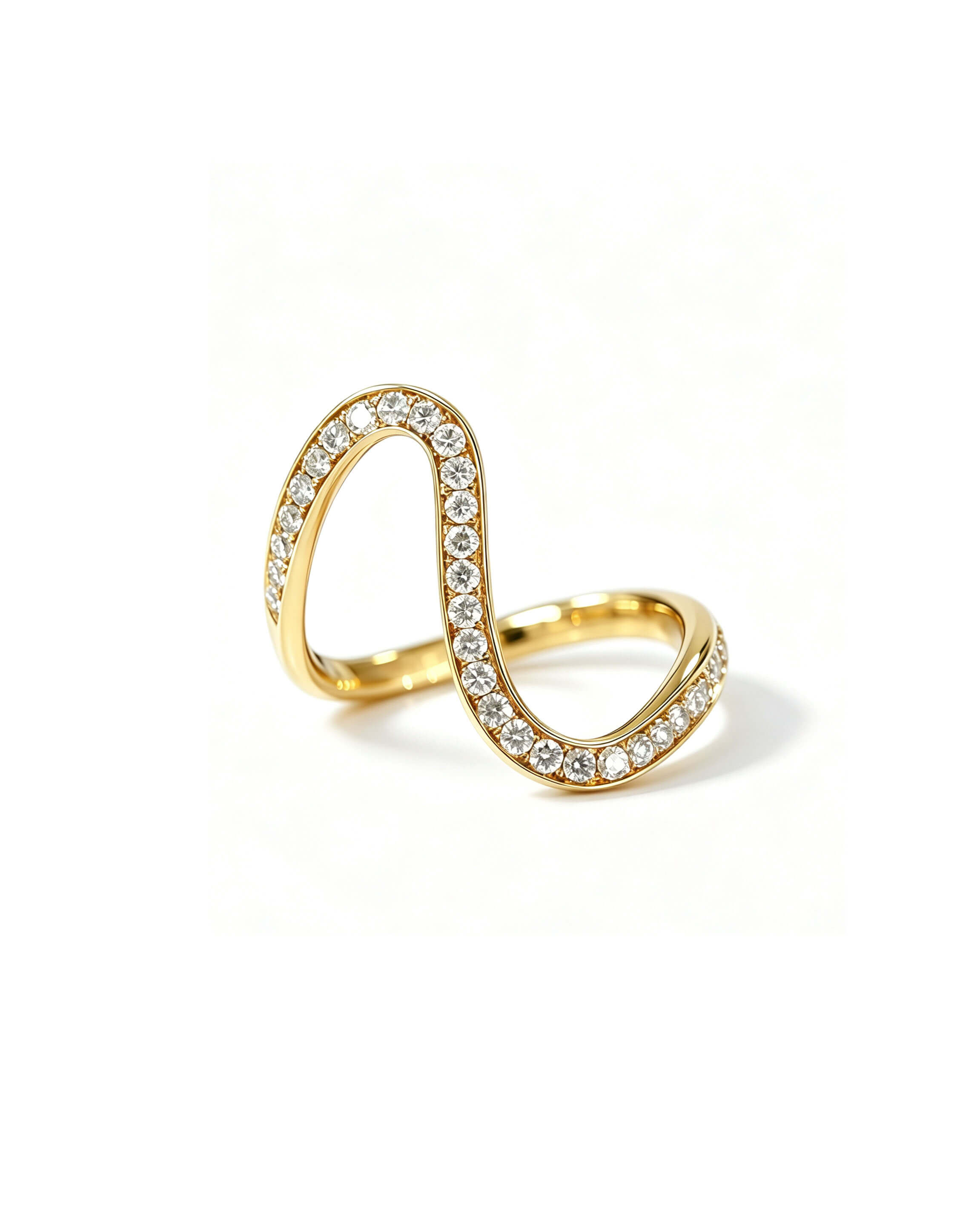 Serra Flow – Diamond Fine Waves Ring