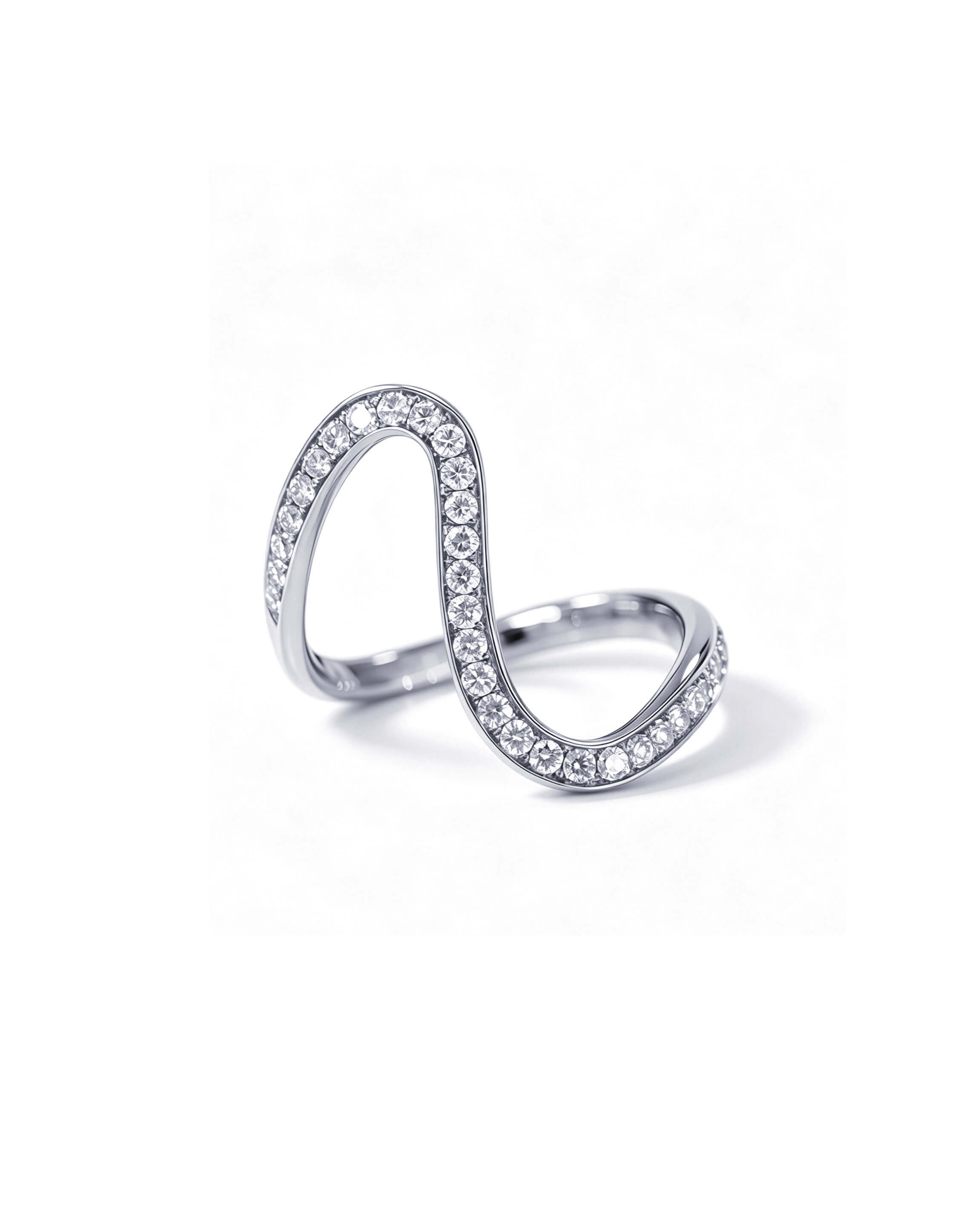 Serra Flow – Diamond Fine Waves Ring