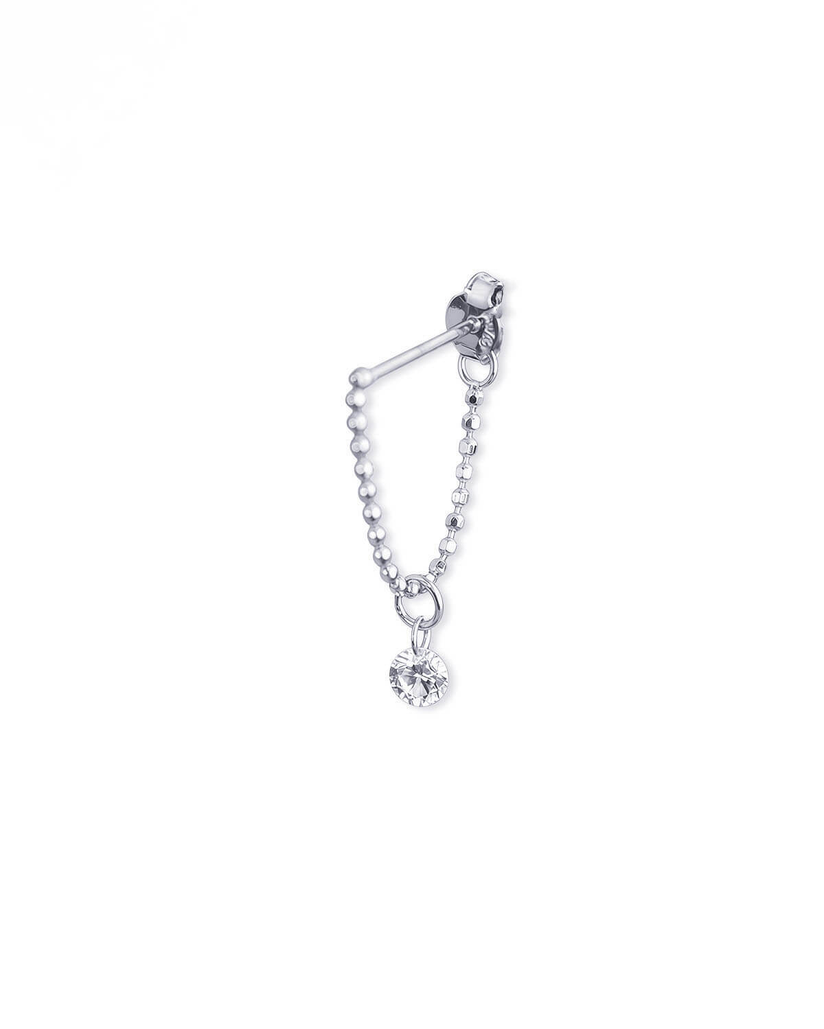 Elio Chain – Beaded Chain Single Earring