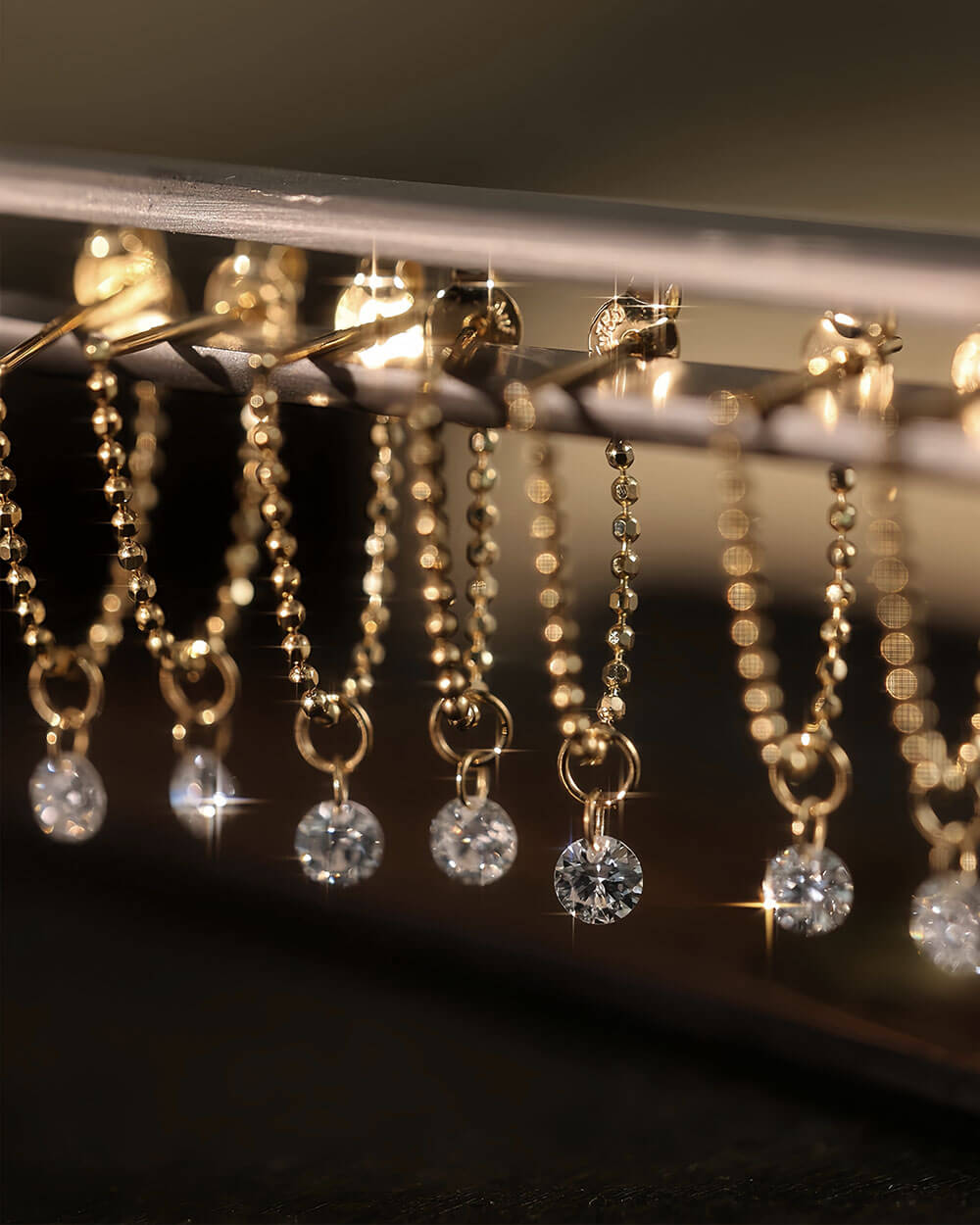 Elio Chain – Beaded Chain Single Earring