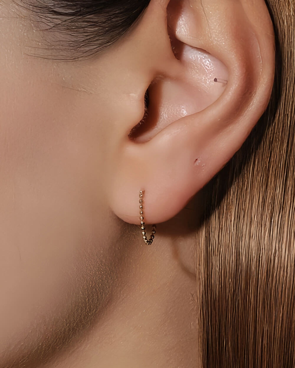 Elio Chain – Beaded Chain Single Earring