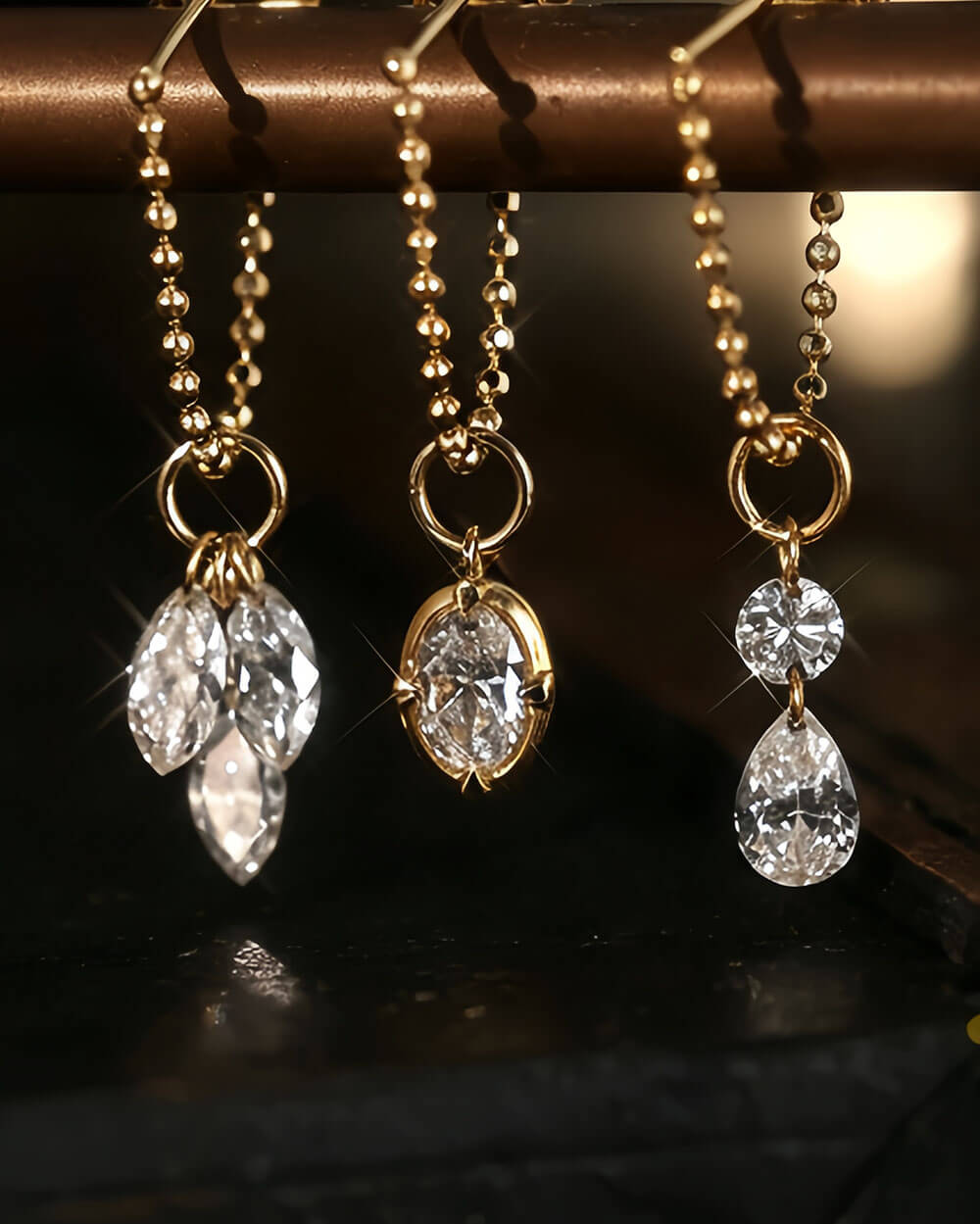 Elio Chain – Beaded Chain Single Earring