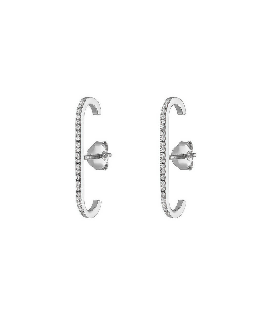 Linea Glow – Linear Diamond Stud Earrings