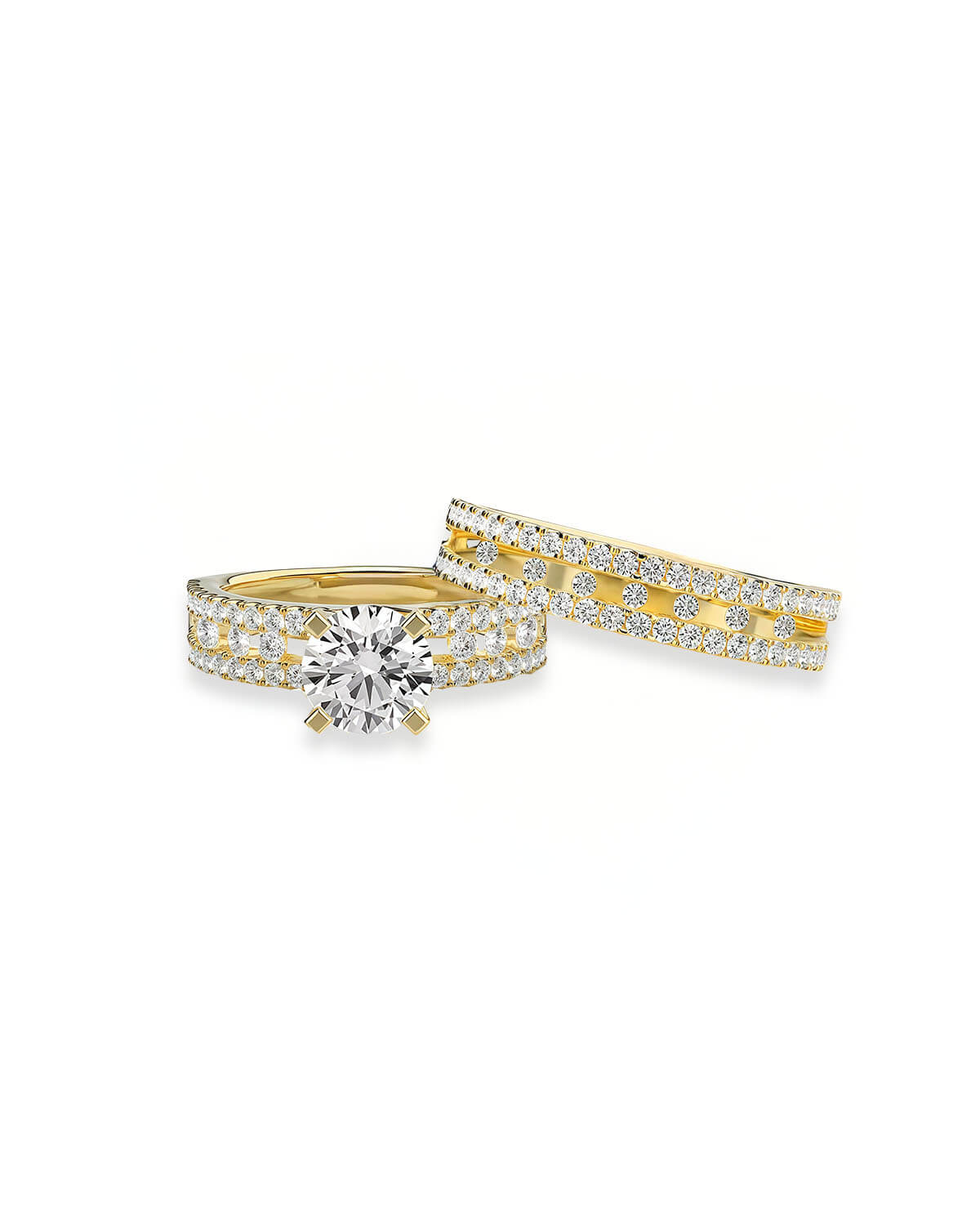 Astra Haven - 1ct Wedding Ring Set