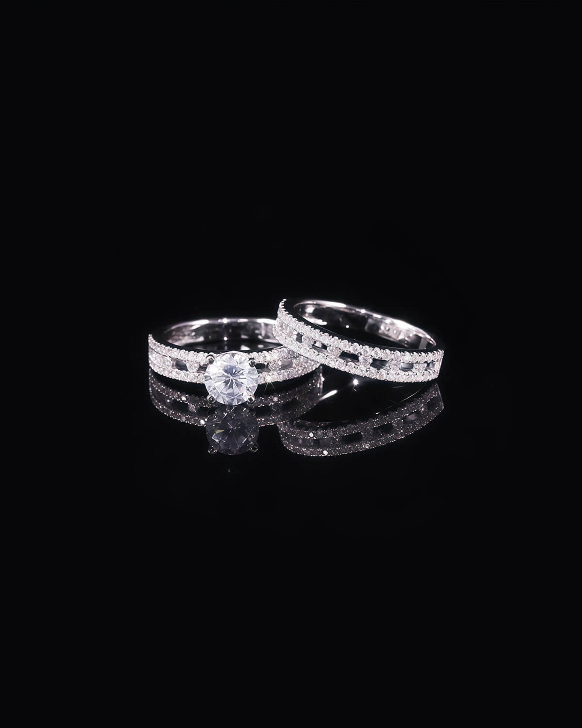 Astra Haven - 1ct Wedding Ring Set