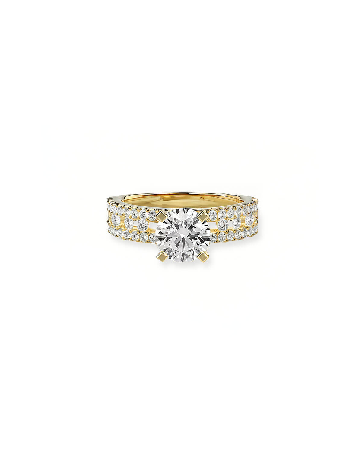 Wedding Ring Set | 1ct Lab Grown Diamond Engagement and Band