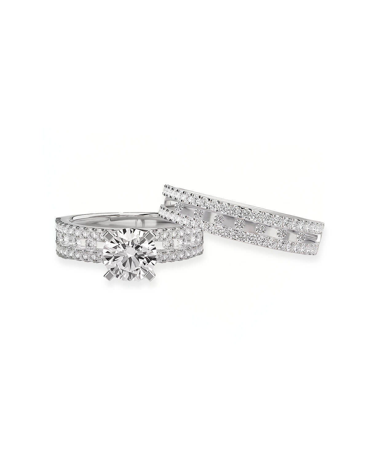Astra Haven - 1ct Wedding Ring Set