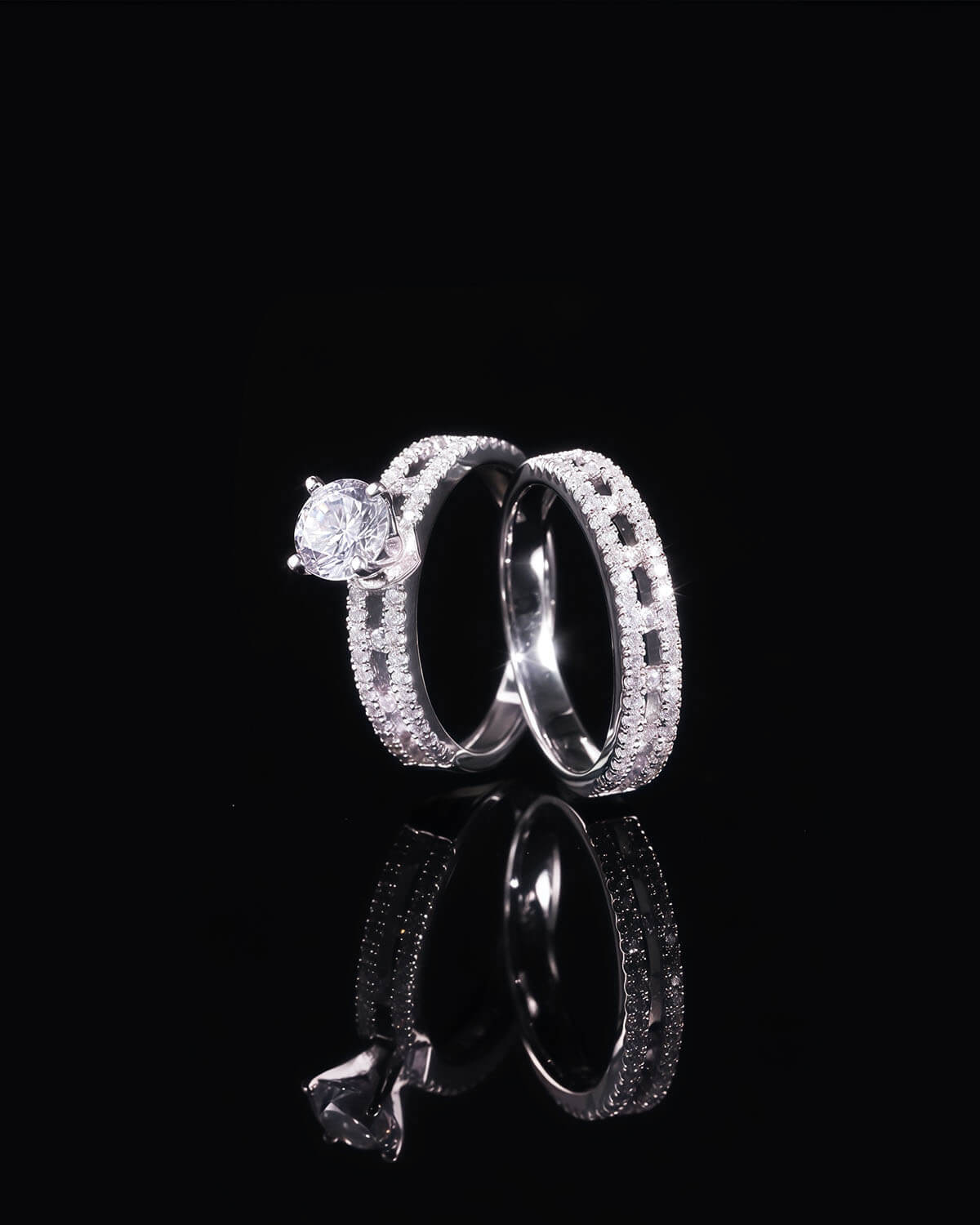 Astra Haven - 1ct Wedding Ring Set