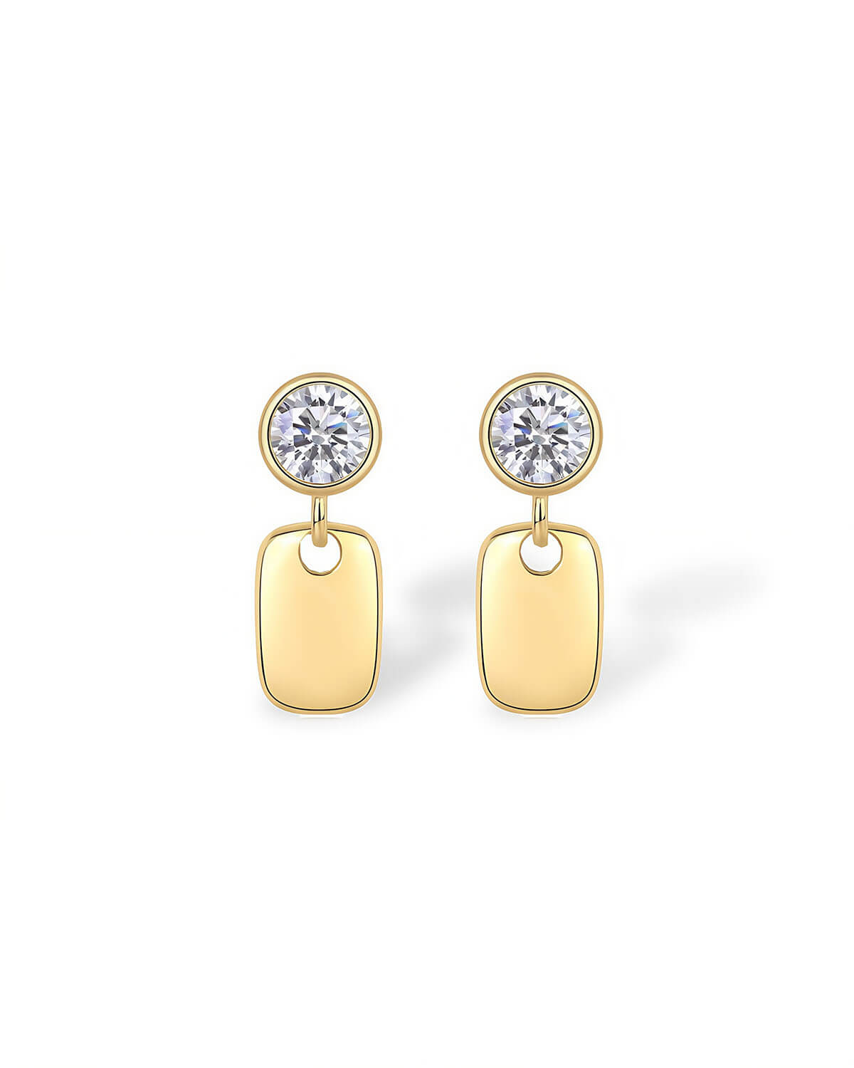 2 Carat Diamond Earrings – Timeless Elegance in Gold-Opreshyne