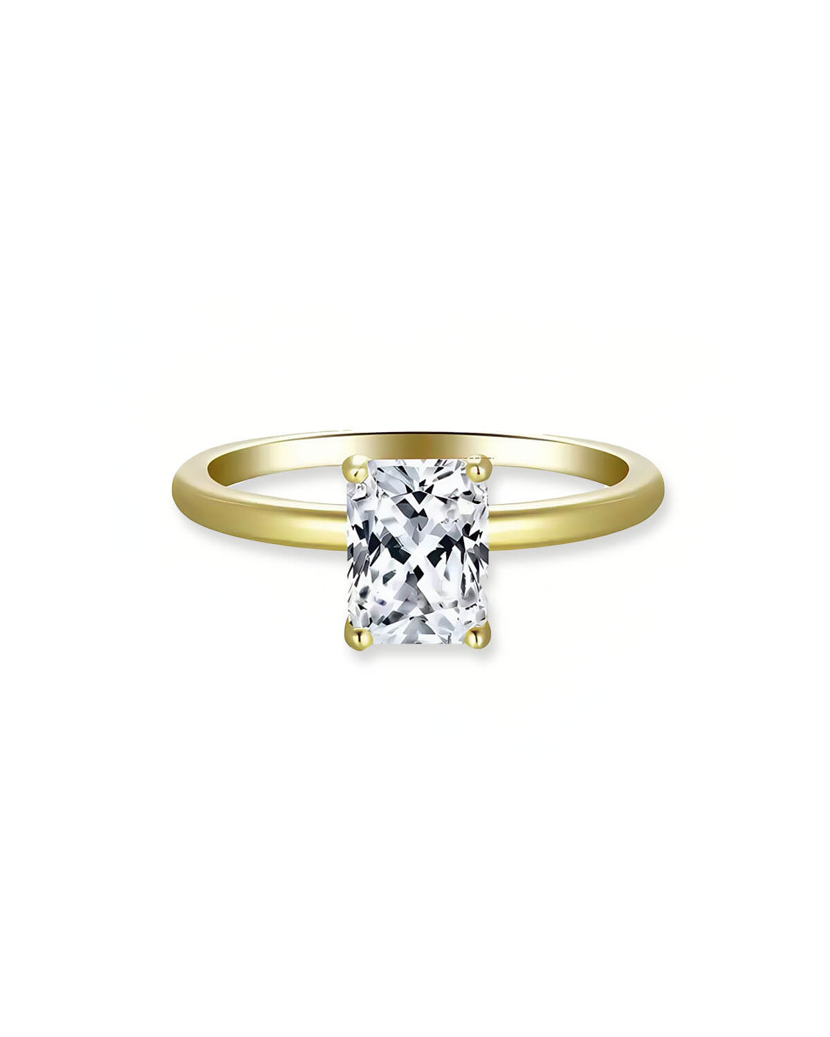 2 Carat Engagement Rings | Classic Radiant-Cut Solitaire Design