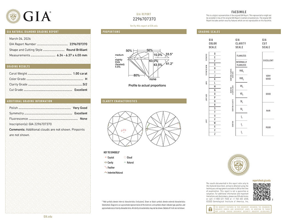 Ring in 18k yellow gold , With a 1 Natural diamond 