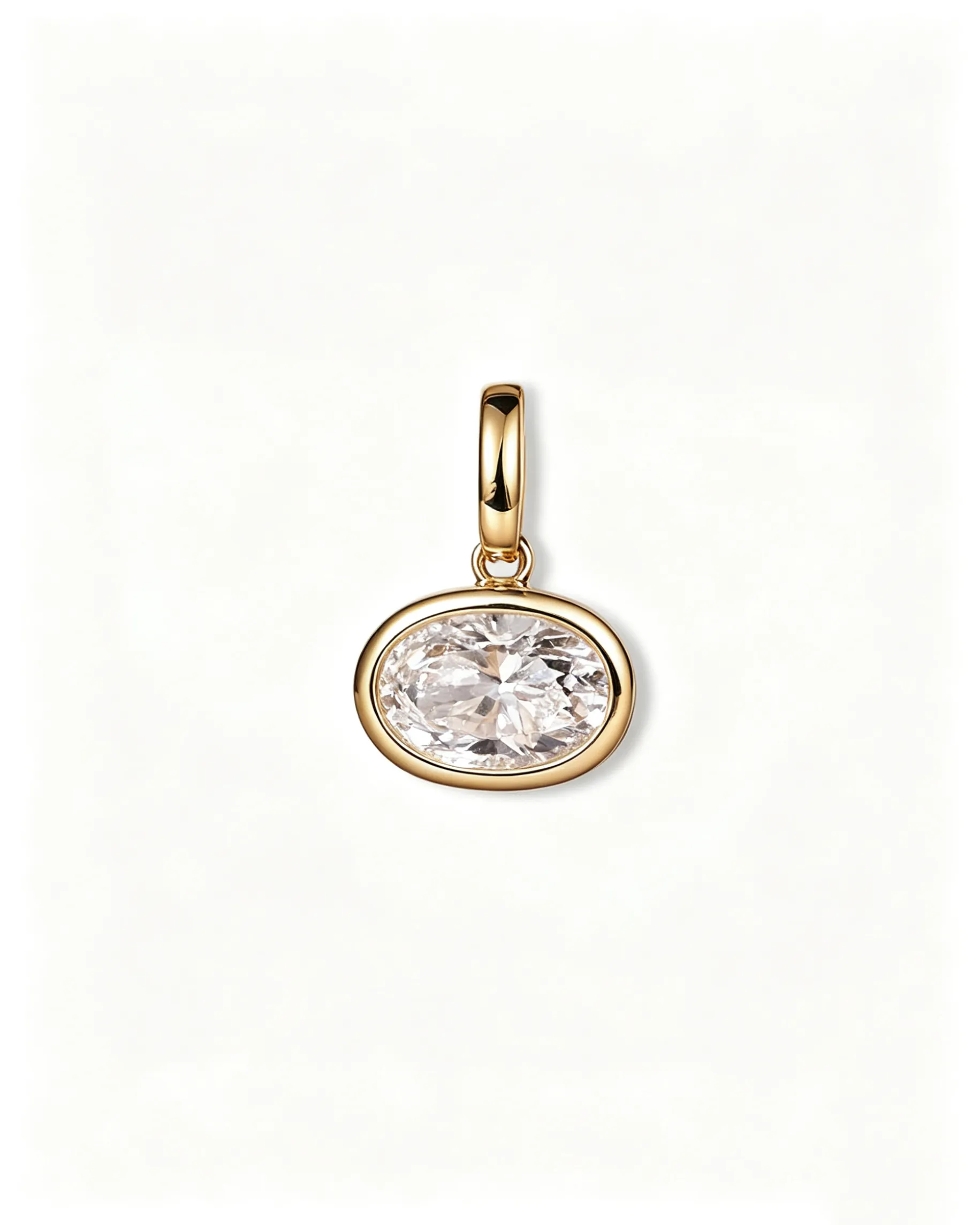 Olea Shine – Bezel Lab Diamond Necklace Pendant