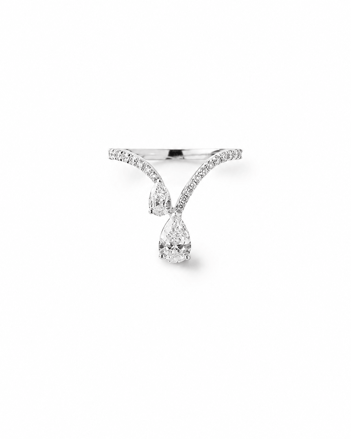 Aurevia Twin Pear Diamond Ring
