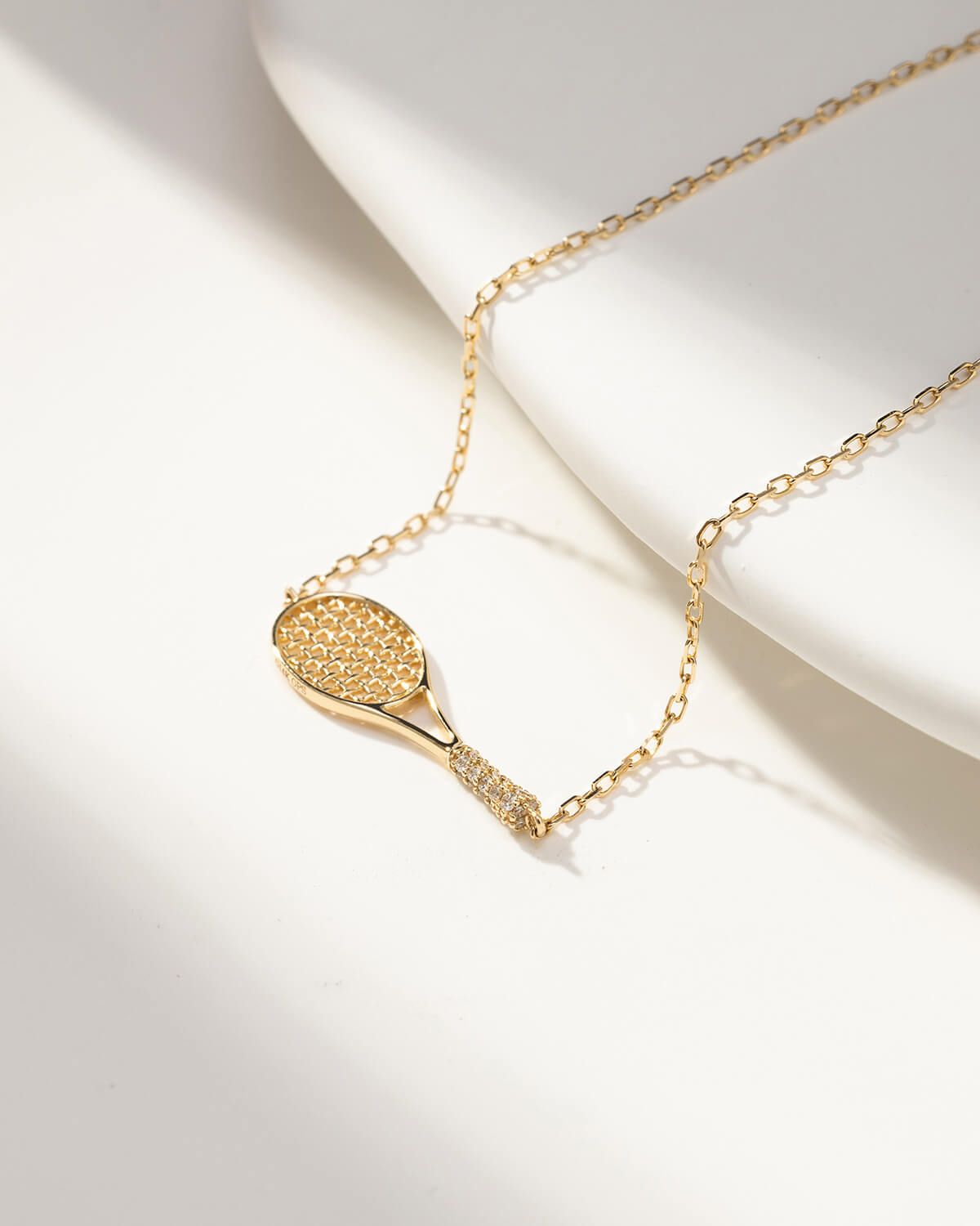 Solea Diamond Tennis Racket Bracelet